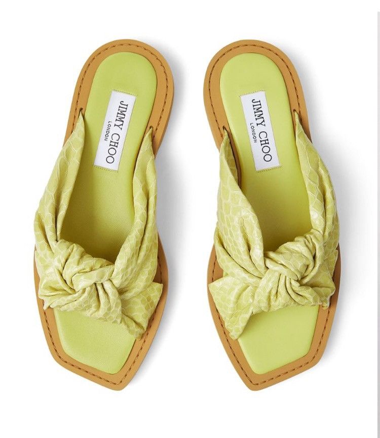 Jimmy Choo Jimmy Choo Tropica Leather Sandals Size 41.5 Size US 11.5 / IT 41.5 - 1 Thumbnail