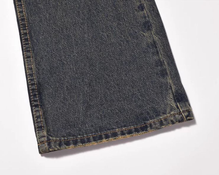 Vintage Men's high street loose straight washed wide-leg jeans Size US 32 / EU 48 - 6 Thumbnail