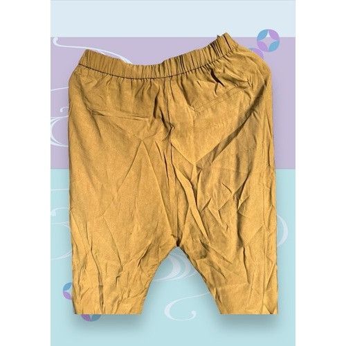 Zara NWT ZARA Woman Wide Leg High Rise Trousers Cuffed Khaki Size 27" / US 4 / IT 40 - 4 Thumbnail
