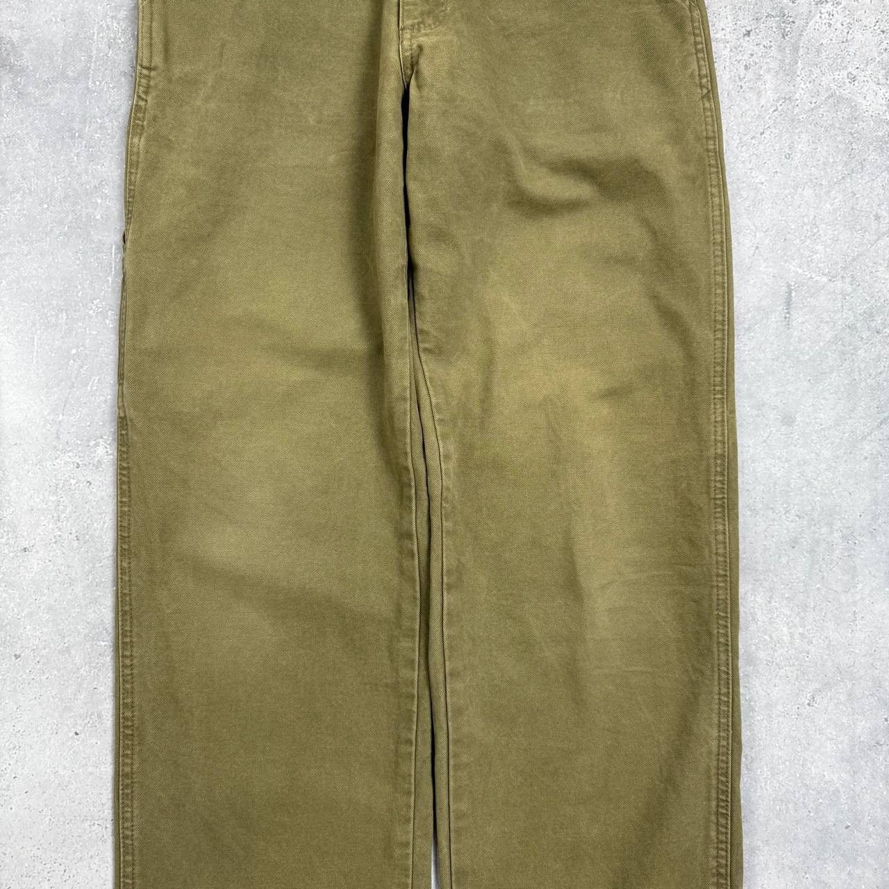 Quiksilver Vintage 2000s Quiksilver Barney Canvas Carpenter Pants Khaki Size US 31 - 4 Thumbnail