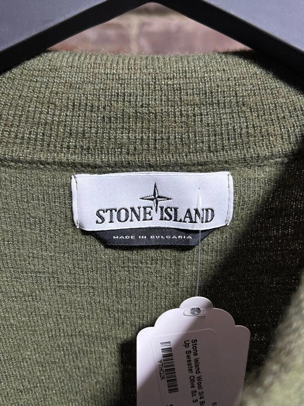 Stone Island Stone Island Wool 3/4 Button Up Sweater Olive Sz. S Size US S / EU 44-46 / 1 - 3 Thumbnail