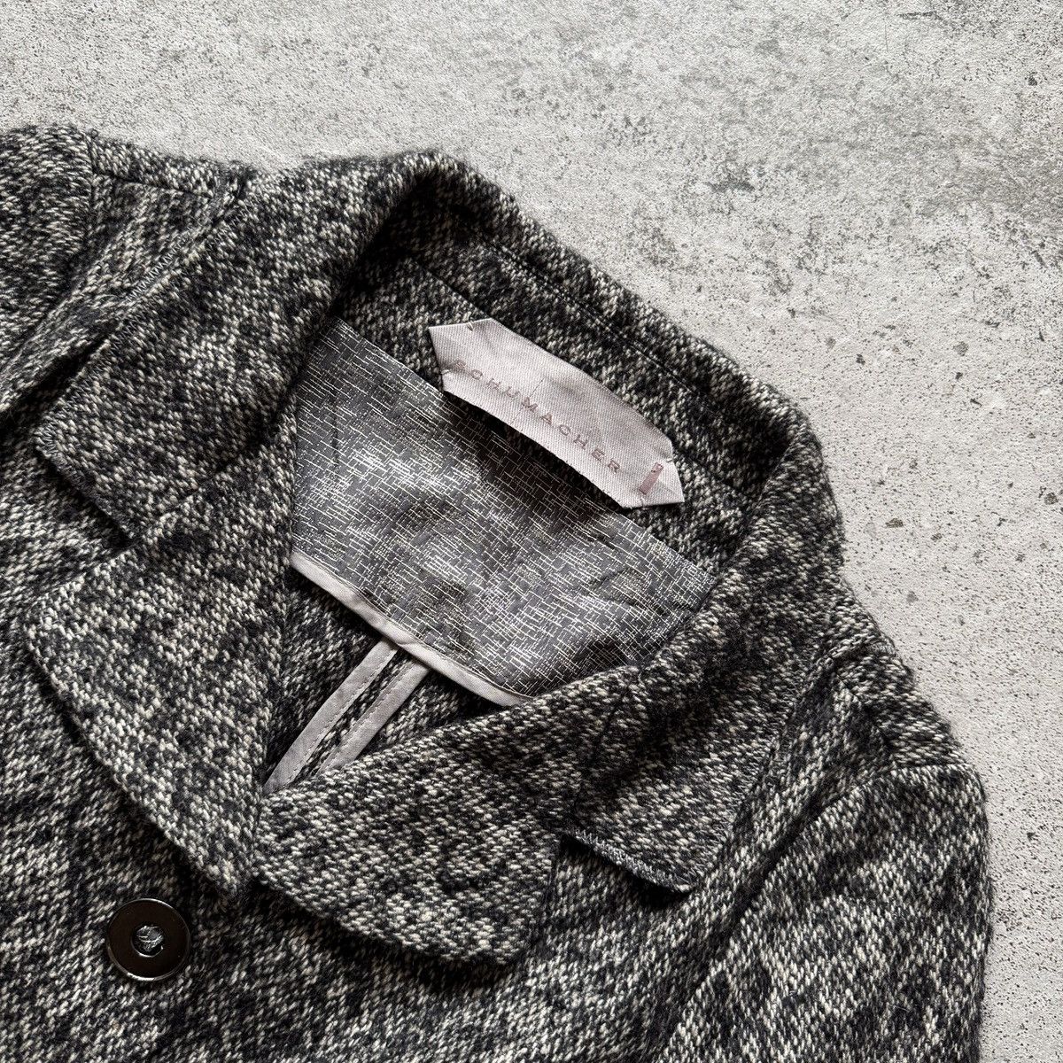 DOROTHEE SCHUMACHER Dorothe Schumacher Tweed Knit Button Front Blazer Jacket Size L / US 10 / IT 46 - 6 Thumbnail