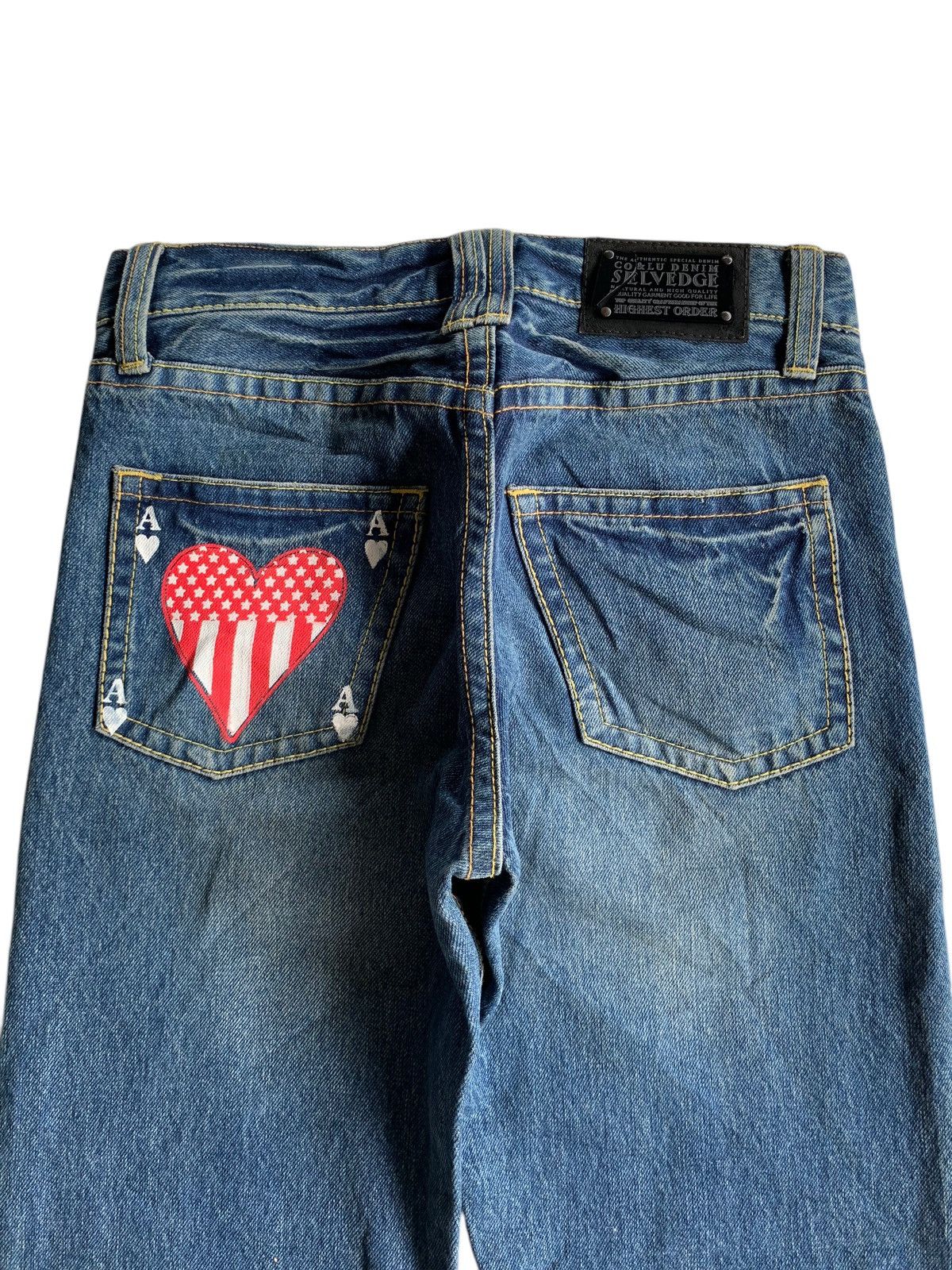 Other RARE💥CO&LU SELVEDGE PLAY GAME DISTRESSED DENIM🎌 Size US 29 - 11 Thumbnail