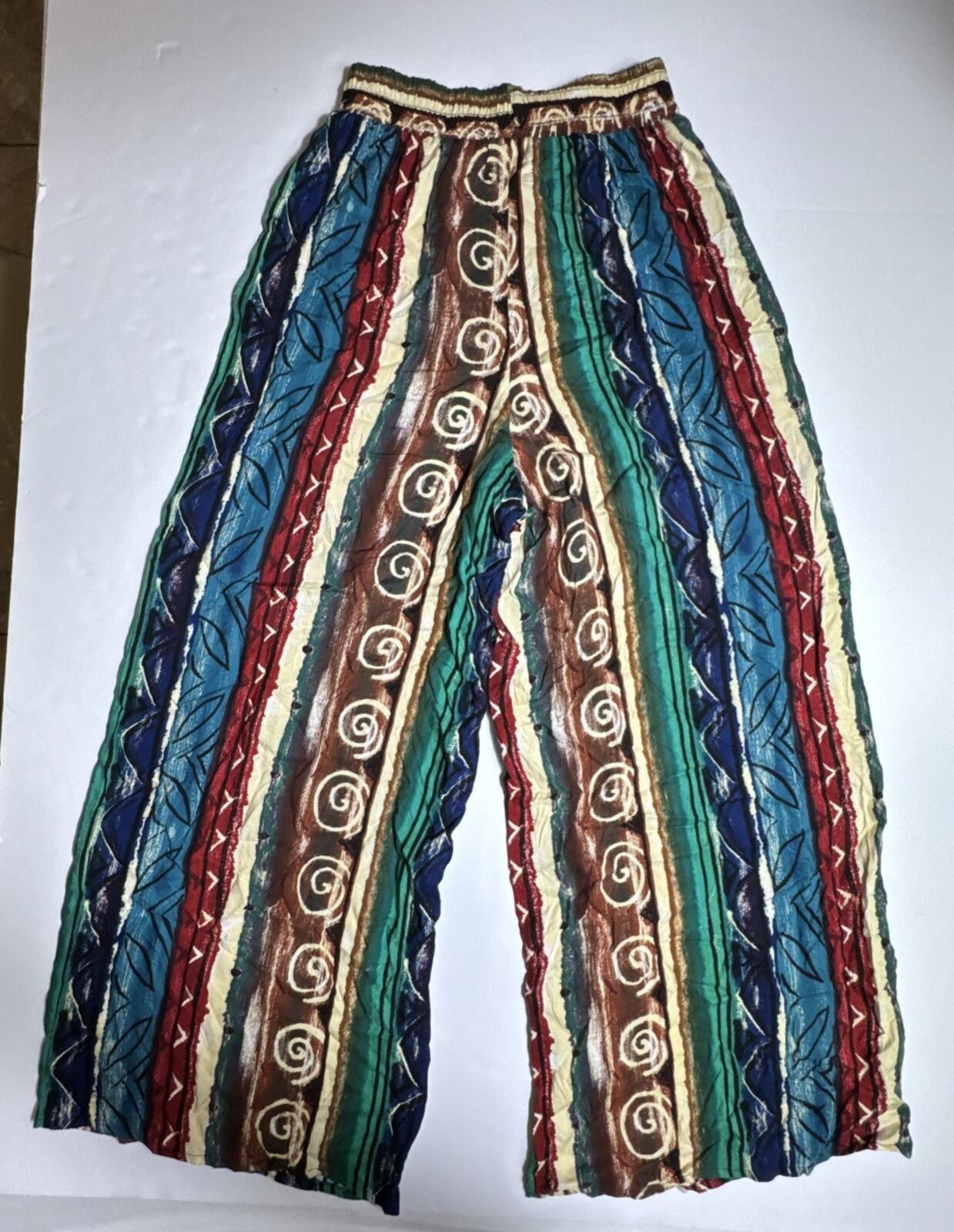Other Judy Knapp California Tribal Print Rayon Pants Size Medium Size 32" / US 10 / IT 46 - 2 Thumbnail