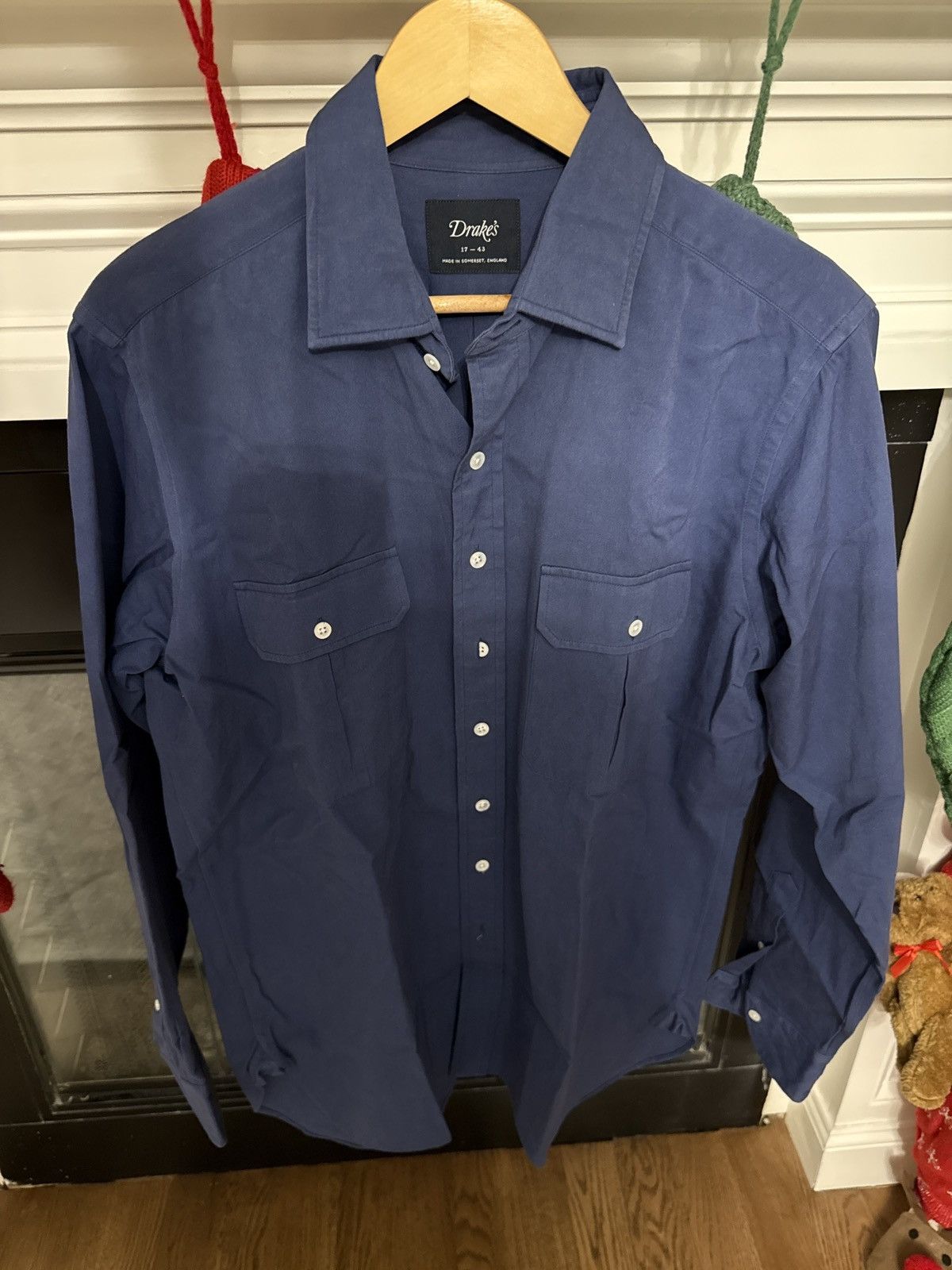 Drake’s Blue button down