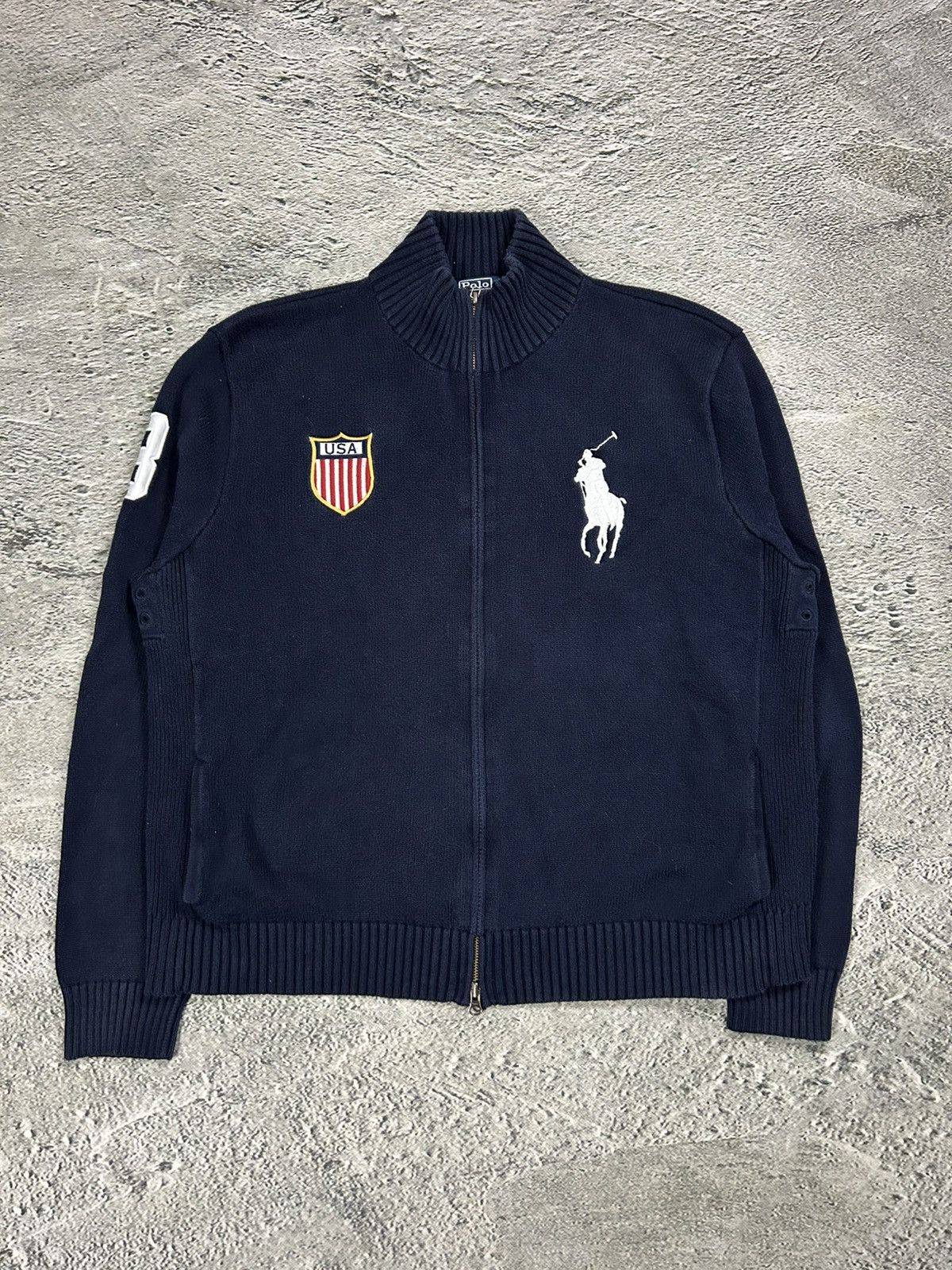 Polo Ralph Lauren Chief Keef Polo Ralph Lauren zip sweater big logo USA ...