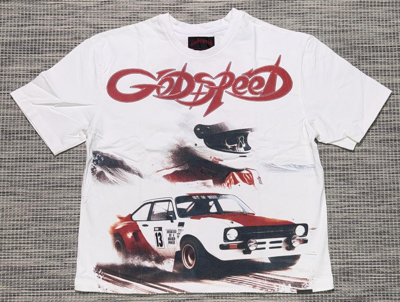 Godspeed White Abu Dhabi Desert Challenge Tee