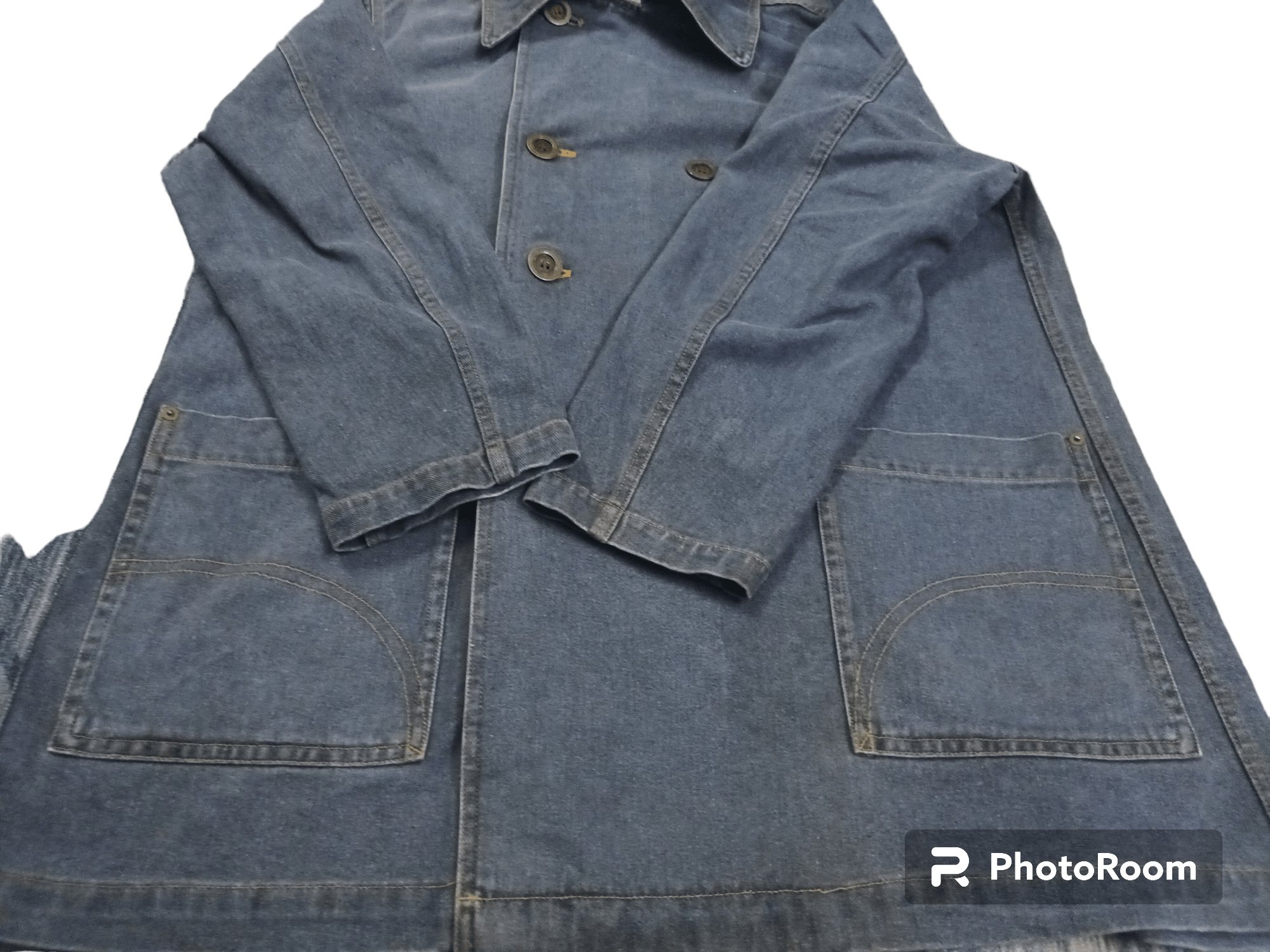 Issey Miyake 🔥 ISSEY MIYAKE PLANTATION DENIM JACKET🔥 Size US XL / EU 56 / 4 - 6 Thumbnail