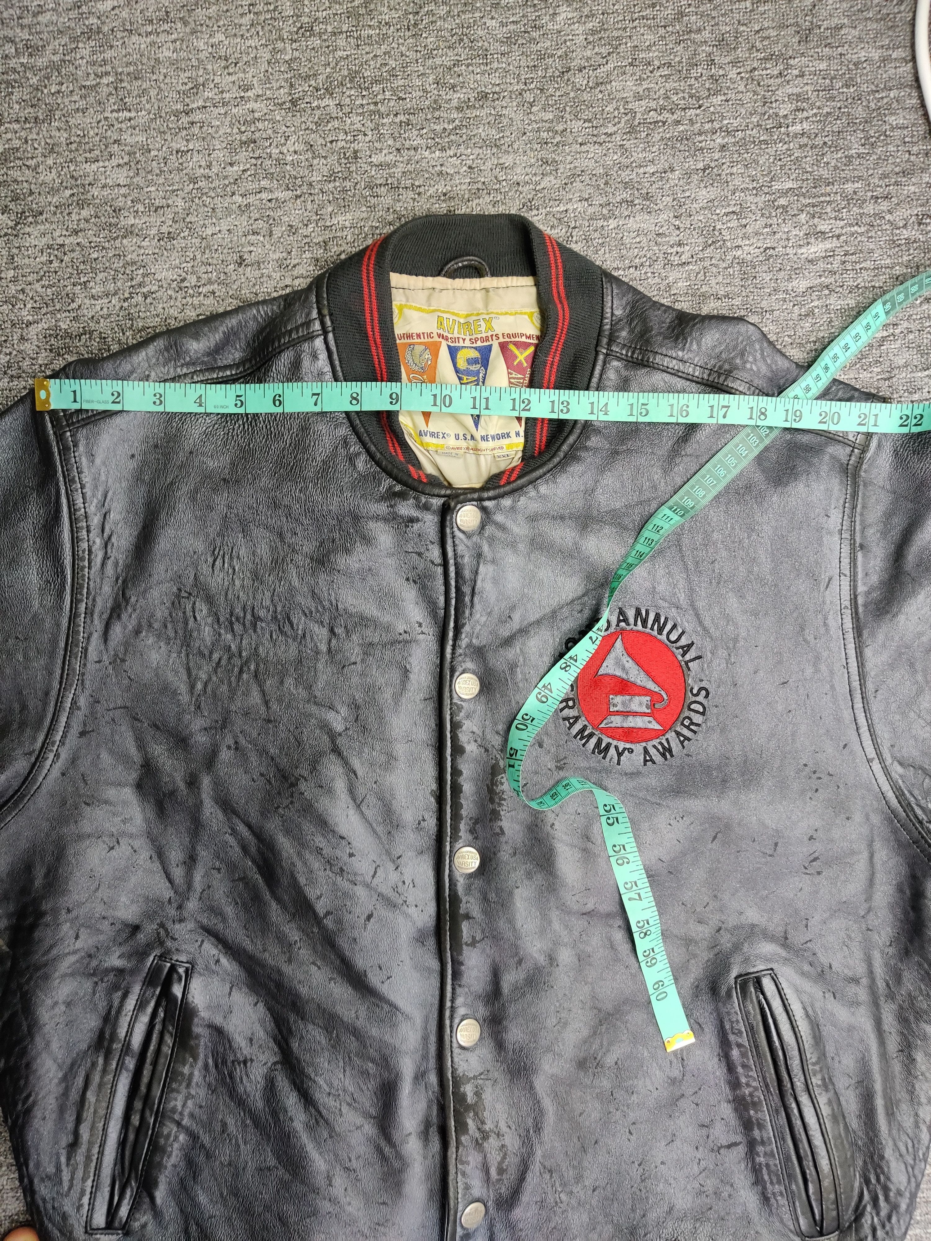 Avirex Vintage Avirex 42nd Grammy Awards Varsity Leather Jacket Size US XXL / EU 58 / 5 - 18 Thumbnail