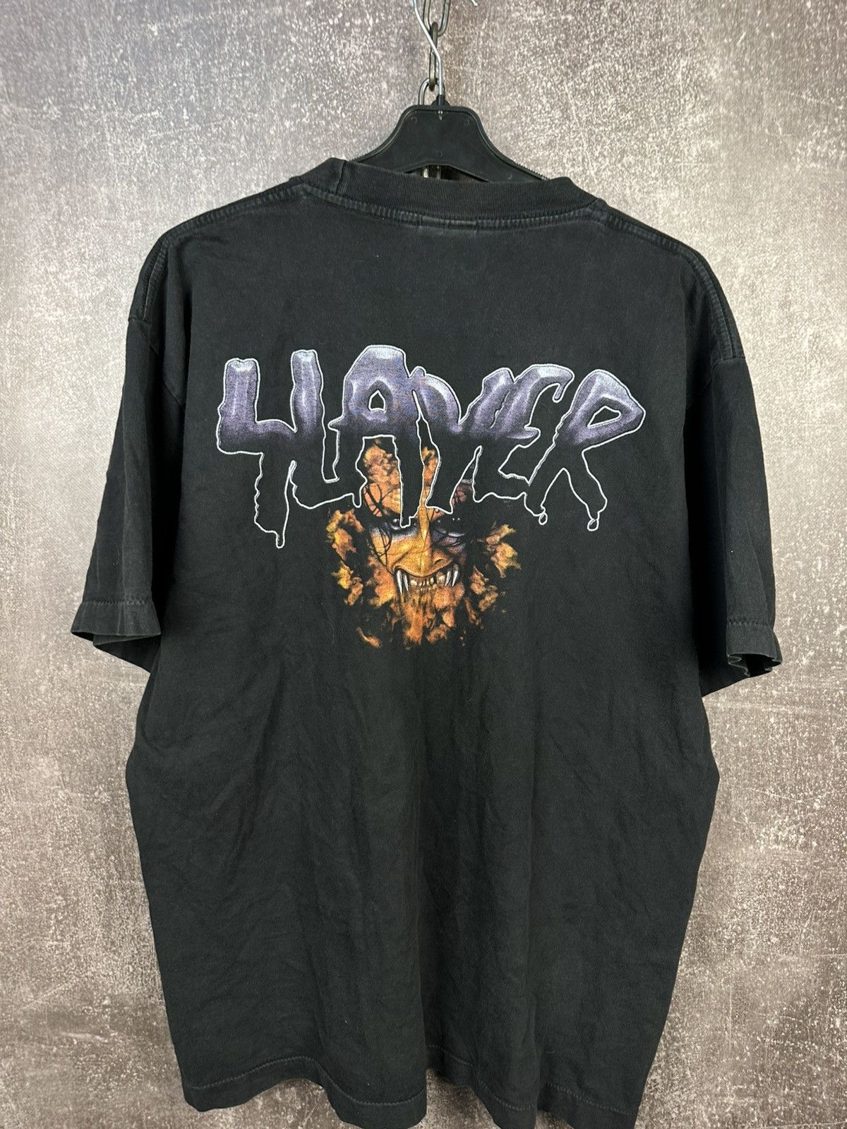 Slayer Vintage 1990’s Slayer Metal Band T-shirt Size US XL / EU 56 / 4 - 2 Thumbnail