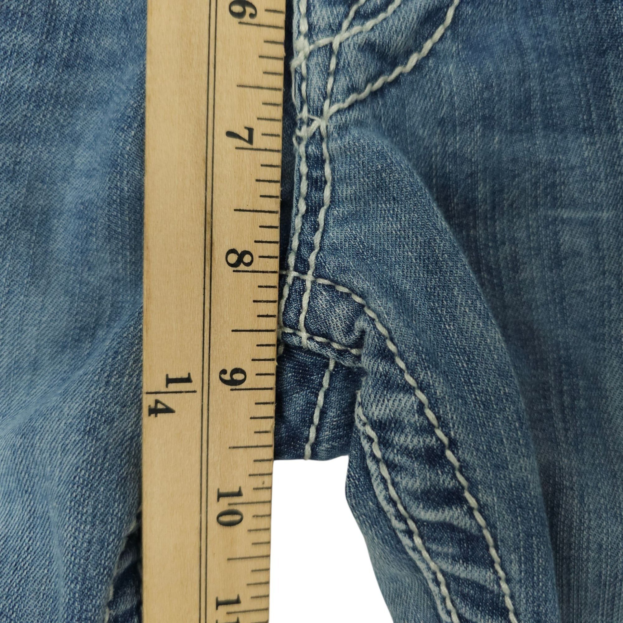 BKE BKE Carter Straight Leg Jeans Size 29XL Distressed Whiskered Size US 29 - 15 Thumbnail