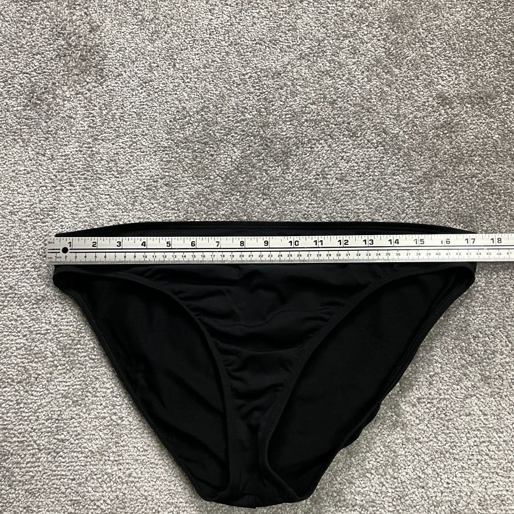 Vintage La Blanca Bikini Bottom Womens 14 Black High Rise Swimwear Beach Pool Size 36" / US 14 / IT 50 - 7 Thumbnail