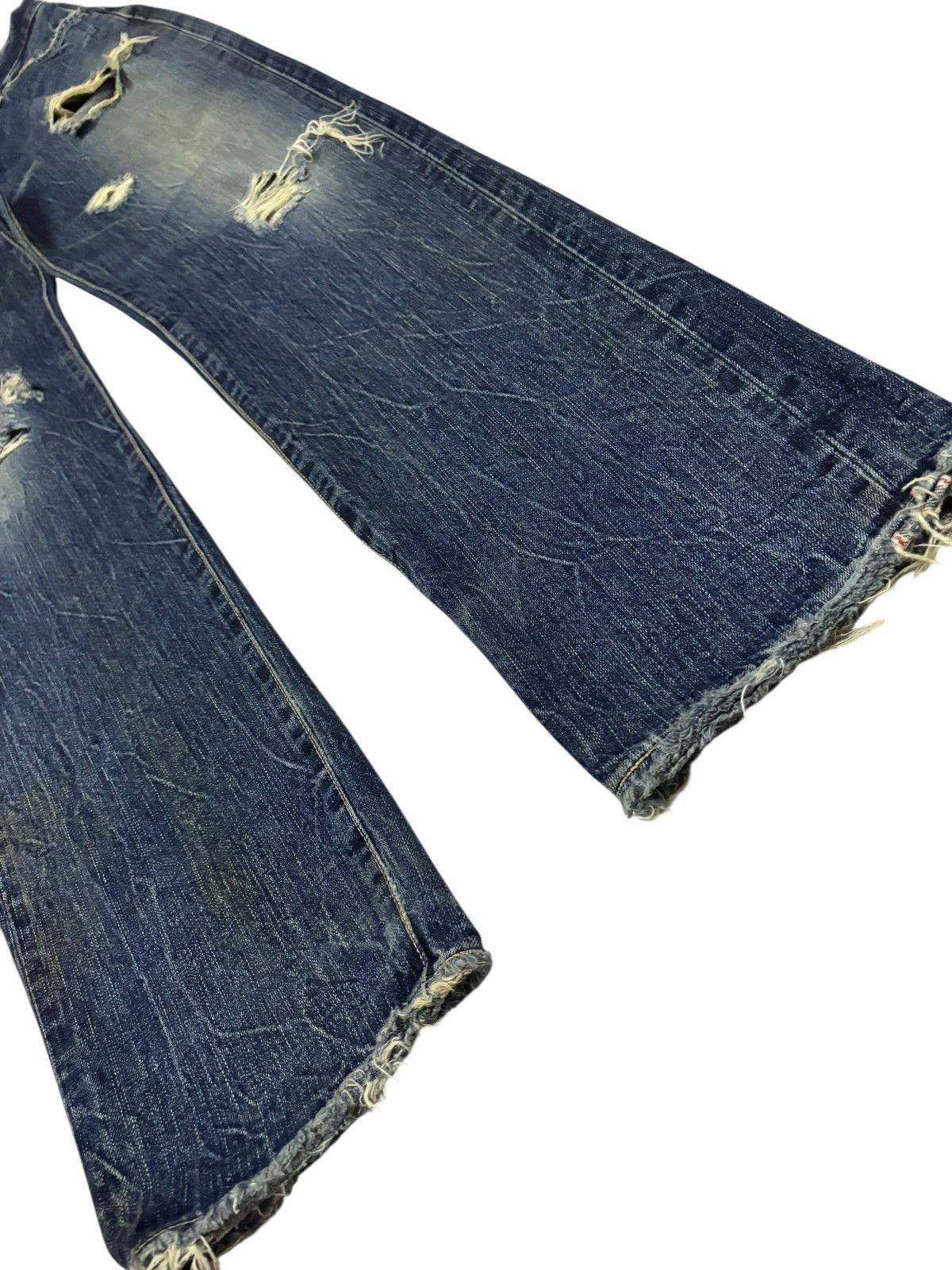 Edwin Vtg Edwin Japan 505 Selvedge Distressed Jeans Size US 28 / EU 44 - 7 Thumbnail