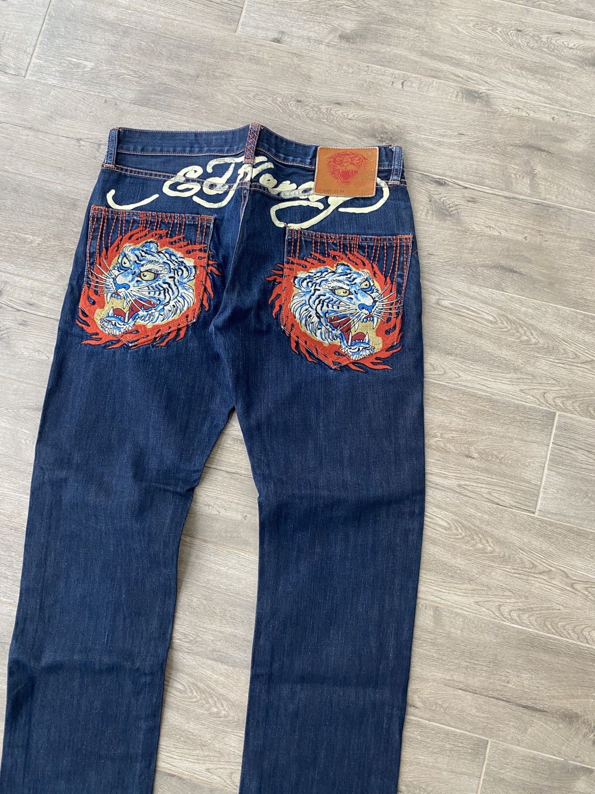 Ed Hardy × Vintage 🐯Ed hardy tiger logo jeans Size US 34 / EU 50 - 4 Thumbnail