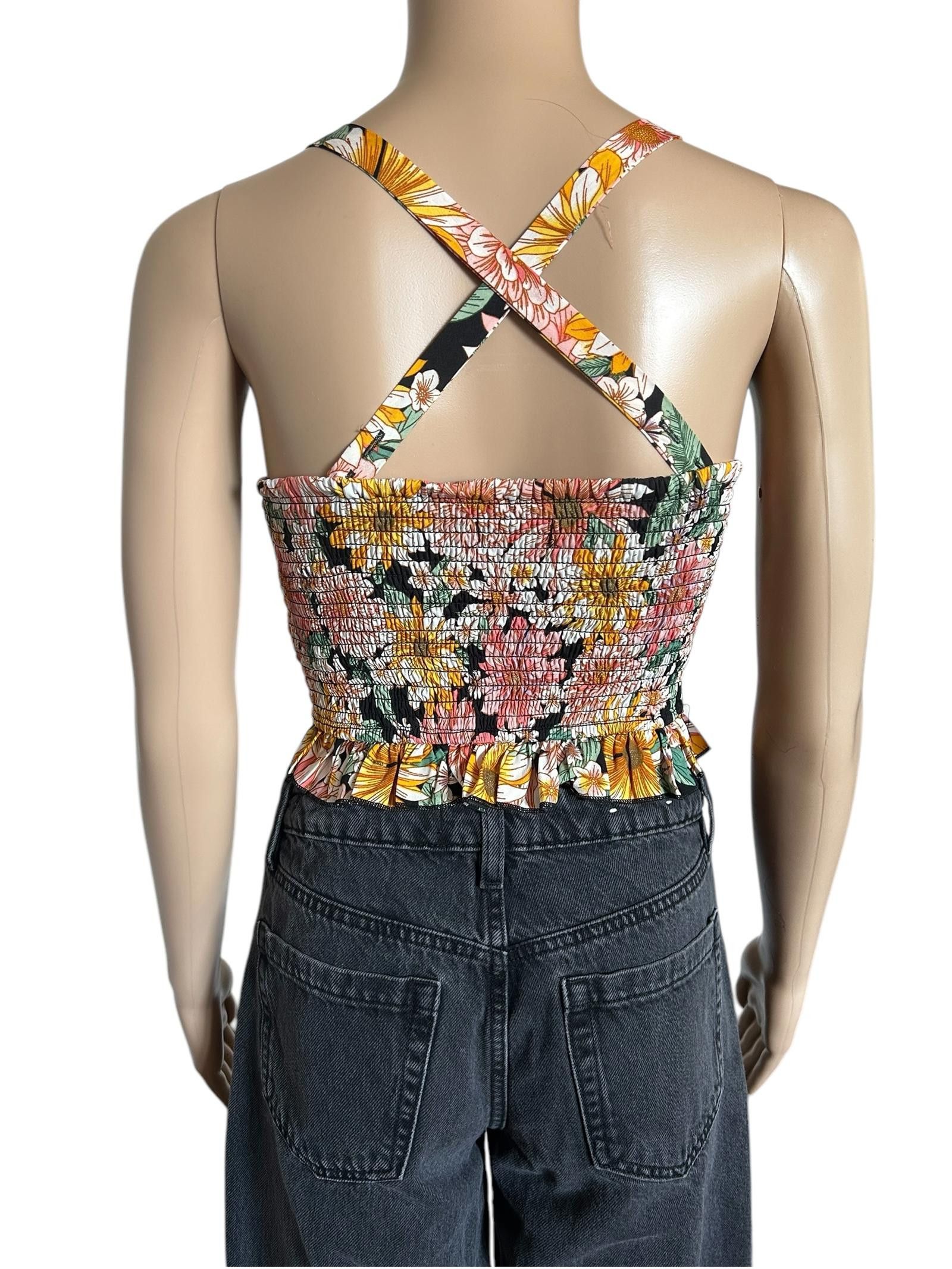Designer BOG Collect Floral Crop Top - Perfect for Summer Size XS / US 0-2 / IT 36-38 - 3 Thumbnail