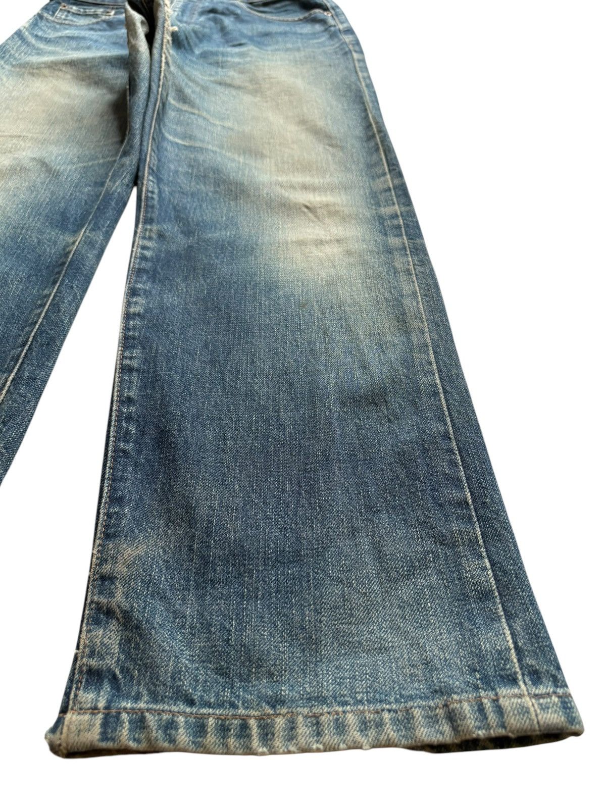 Levi's Vintage 80s Levis 502xx Big E Selvedge Talon Mud Wash Jeans Size US 32 / EU 48 - 8 Thumbnail