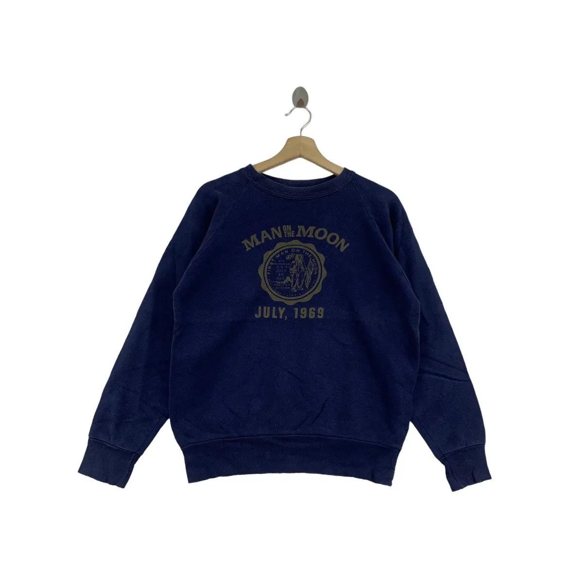 Vintage Vtg PHERROWS SPORTSWEAR Man On The Moon Sweatshirt REM Size US M / EU 48-50 / 2 - 1 Thumbnail