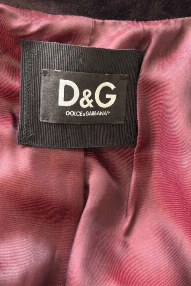 Dolce & Gabbana Dolce Gabbana Velour Burgundy Blazer Size S / US 4 / IT 40 - 4 Thumbnail