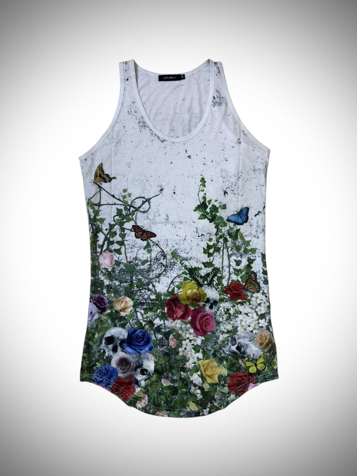CIVARIZE Civarize Flower Butterlfly Skull Top Size US S / EU 44-46 / 1 - 1 Thumbnail