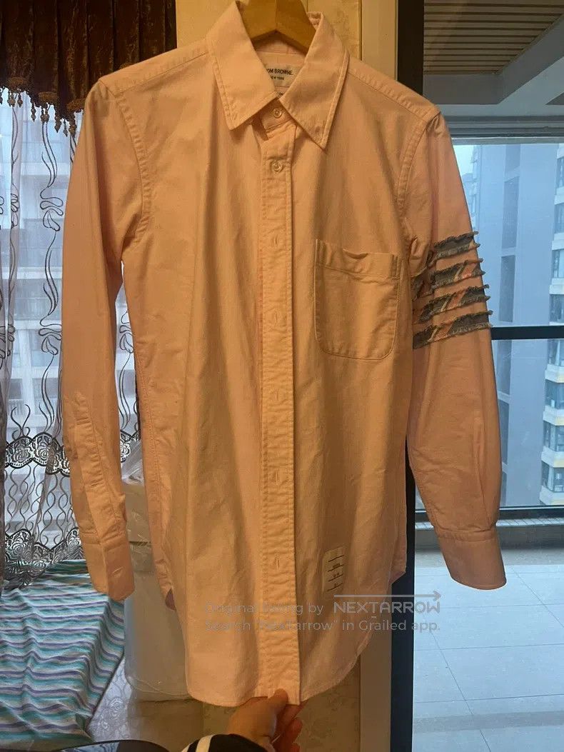 Thom Browne Thom Browne Pink Shirt Size US XS / EU 42 / 0 - 1 Thumbnail