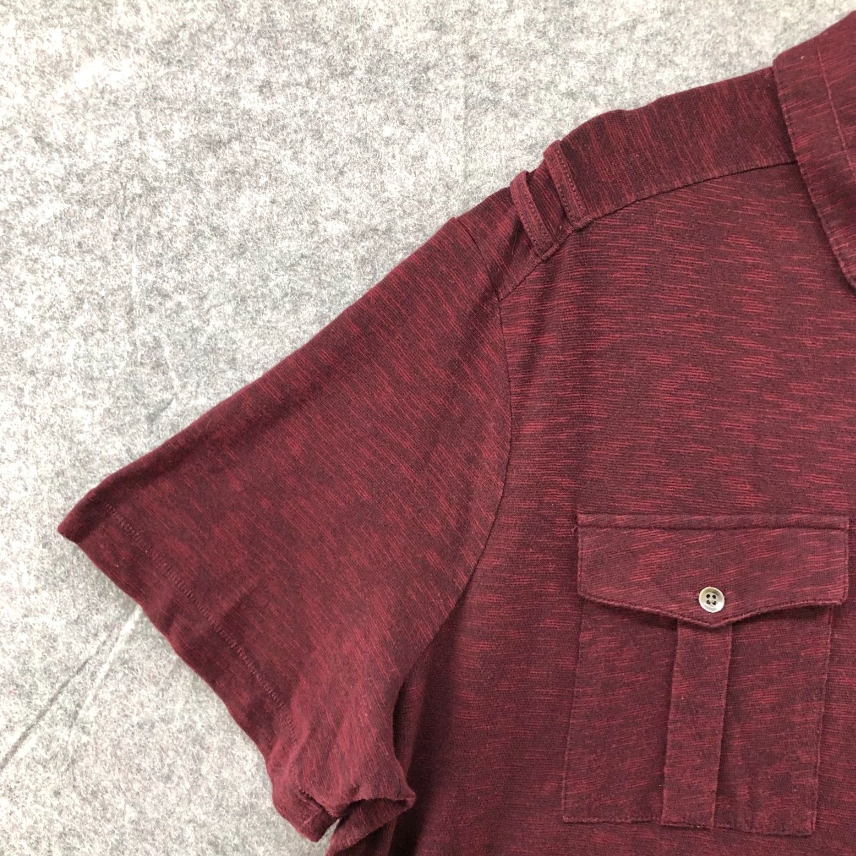 Vintage VINTAGE R&R Iconic Polo Shirt Mens XXL Short Sleeve Chest Pocket Burgundy Red Casual Size US XXL / EU 58 / 5 - 5 Thumbnail