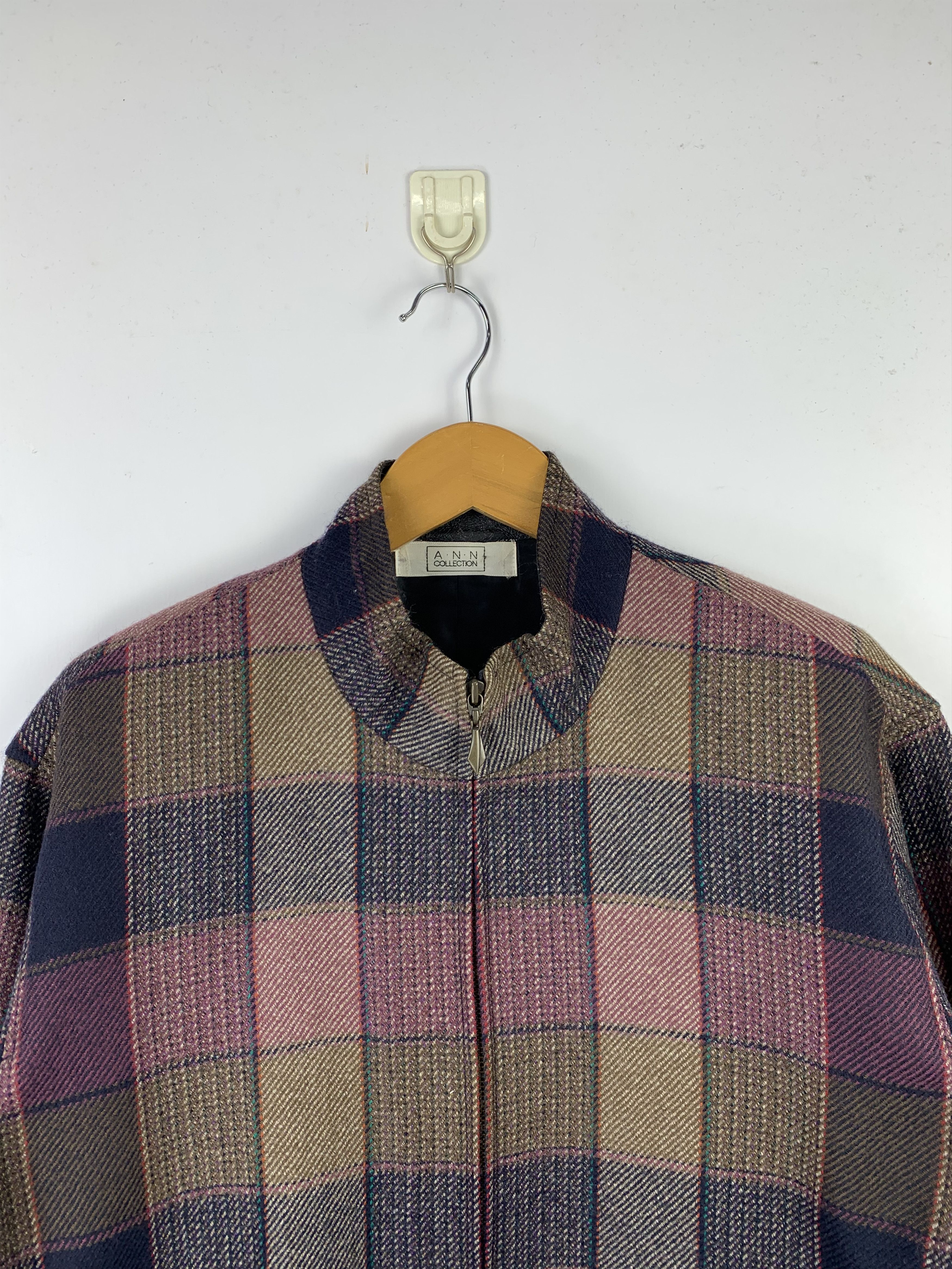 Japanese Brand Vintage Japanese Brand Shadow Plaid Jacket J1574 Size US M / EU 48-50 / 2 - 2 Thumbnail