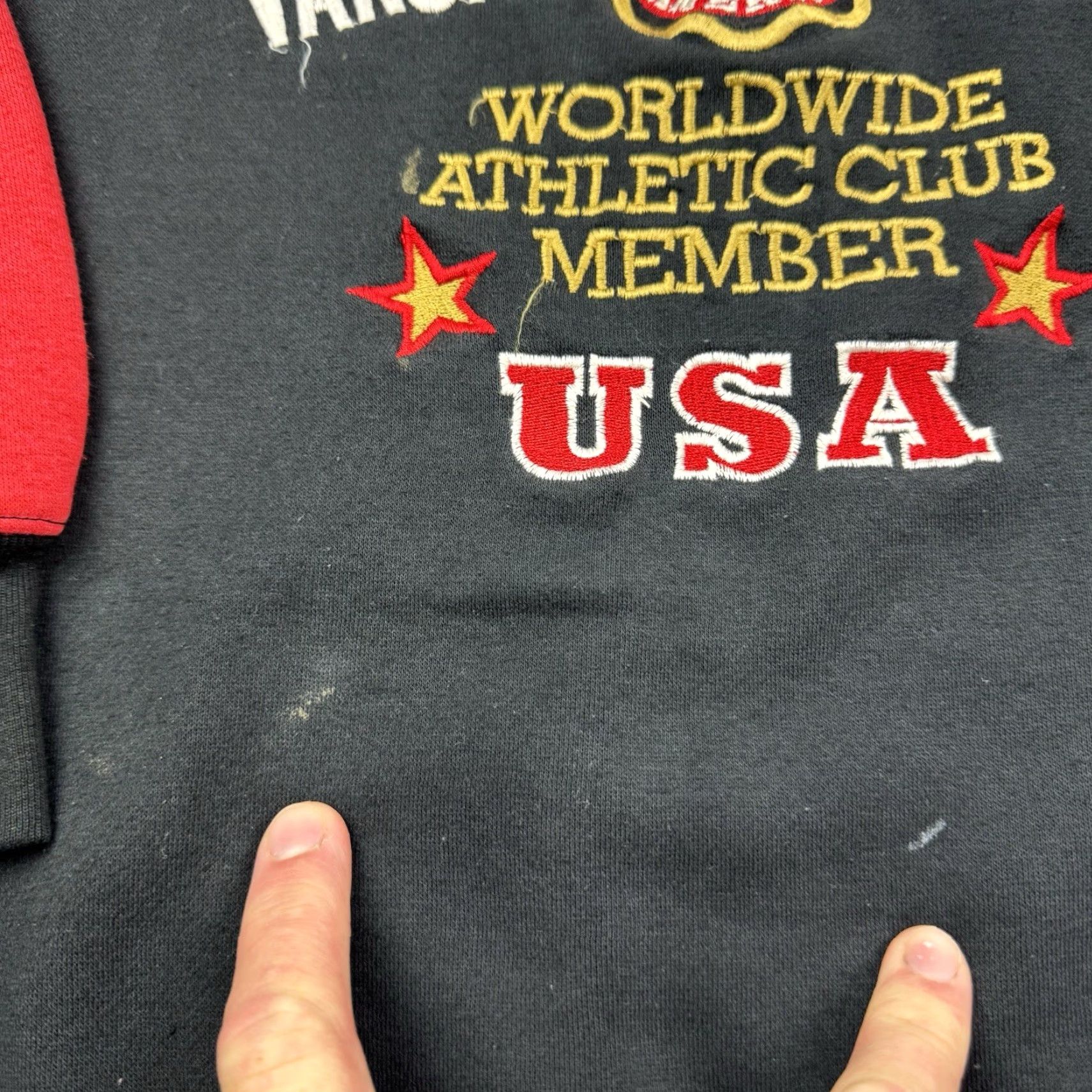 Vintage VINTAGE The Limited Sweatshirt Womens M Black Embroidered Patches 90s 90s Event Activewear Crew Neck Pullover Size M / US 6-8 / IT 42-44 - 3 Thumbnail