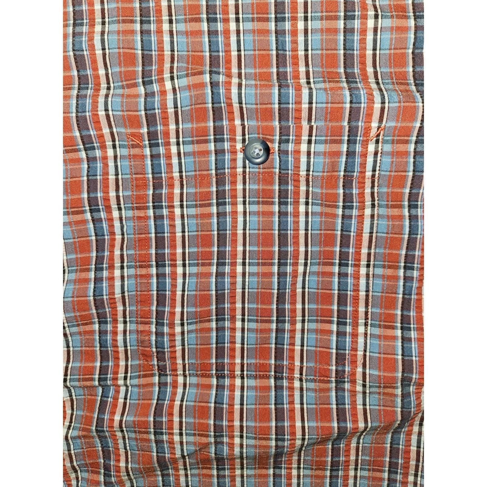 Vintage REI Shirt Mens 2XL Plaid Button Up Short Sleeve Outdoor Red Blue Pocket Hiking Size US XXL / EU 58 / 5 - 5 Thumbnail