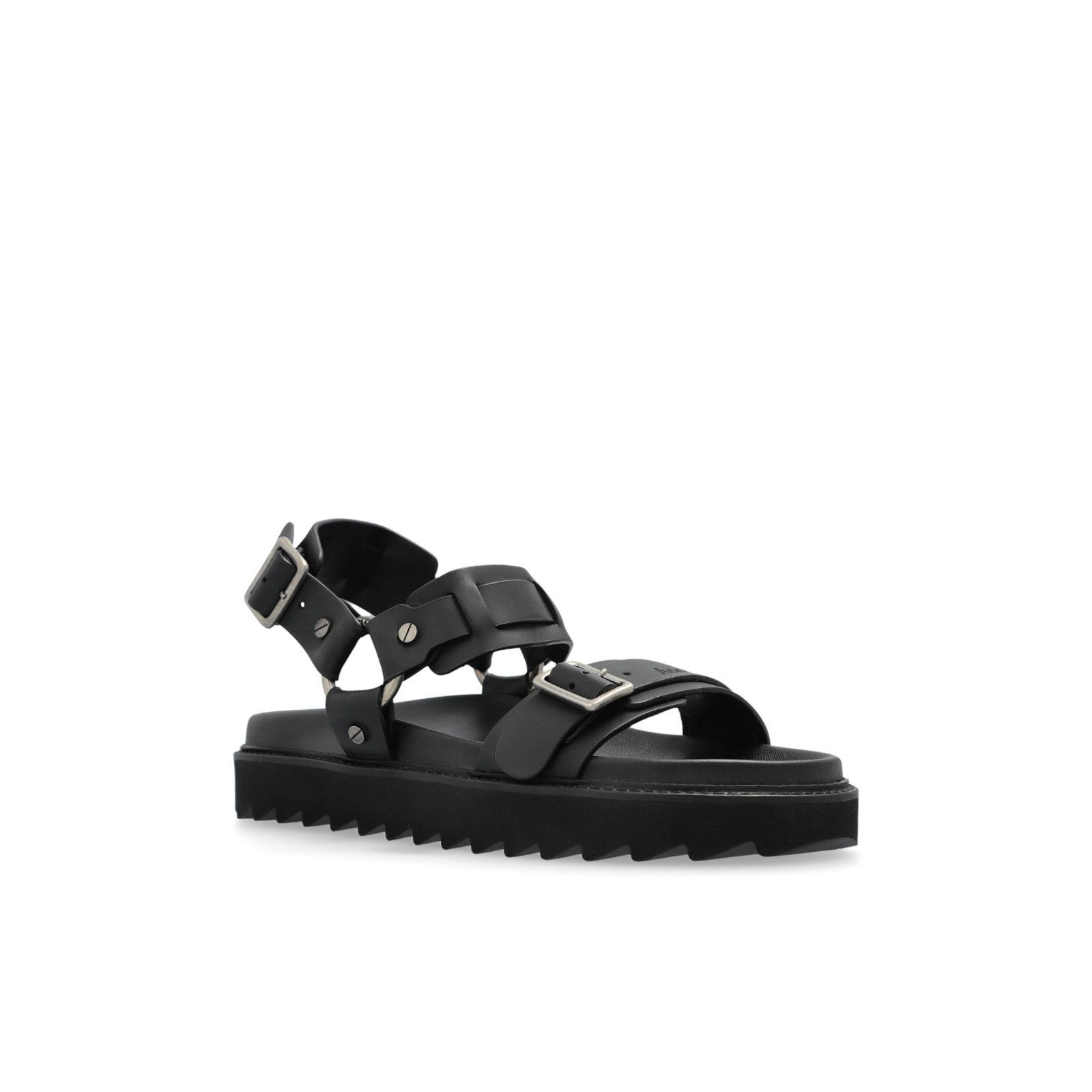 Acne Studios ACNE STUDIOS Black Leather Sandals With Bouckle New And Auth Size US 8 / IT 38 - 2 Thumbnail
