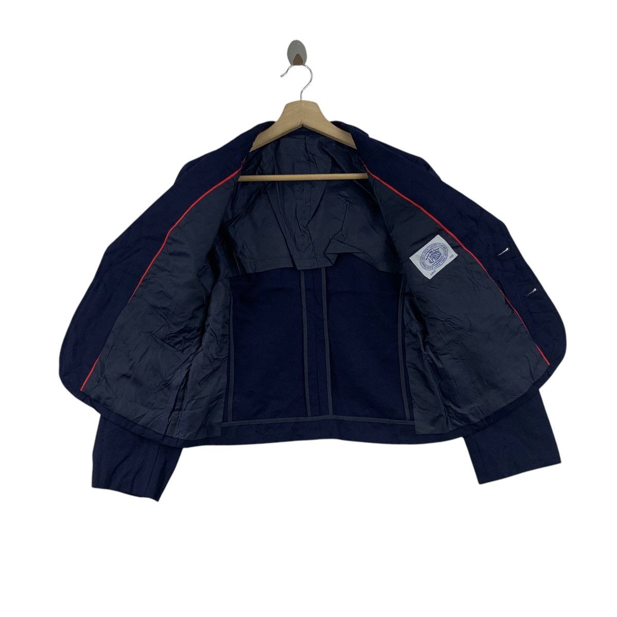 J. Press × Vintage Vintage J.PRESS New York Navy Plain Blazer Coat Size L / US 10 / IT 46 - 4 Thumbnail