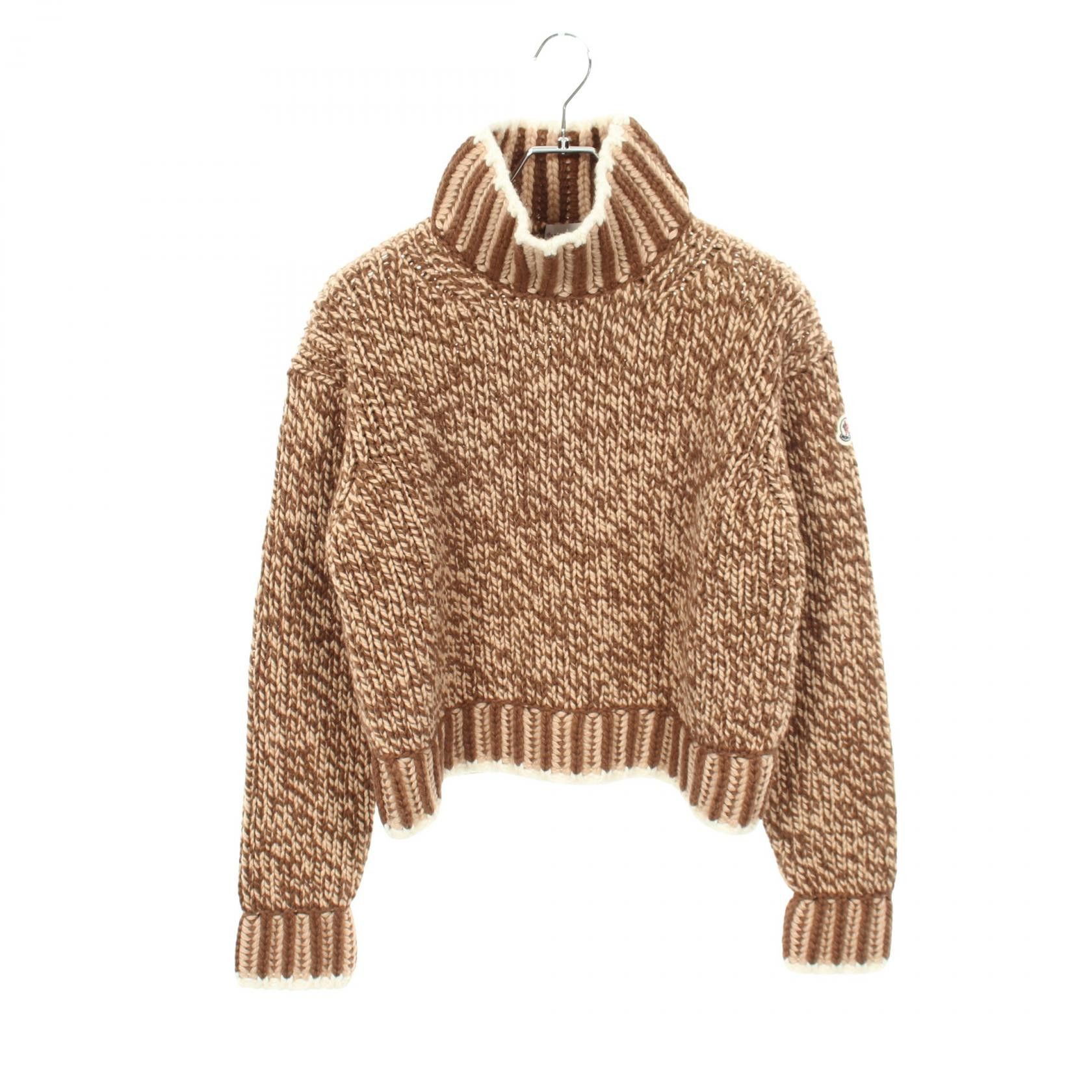 Moncler Moncler Moncler Wool Turtleneck Knit Top Textile Tops 9F00021 DUTY FREE for USA Size ONE SIZE - 1 Thumbnail