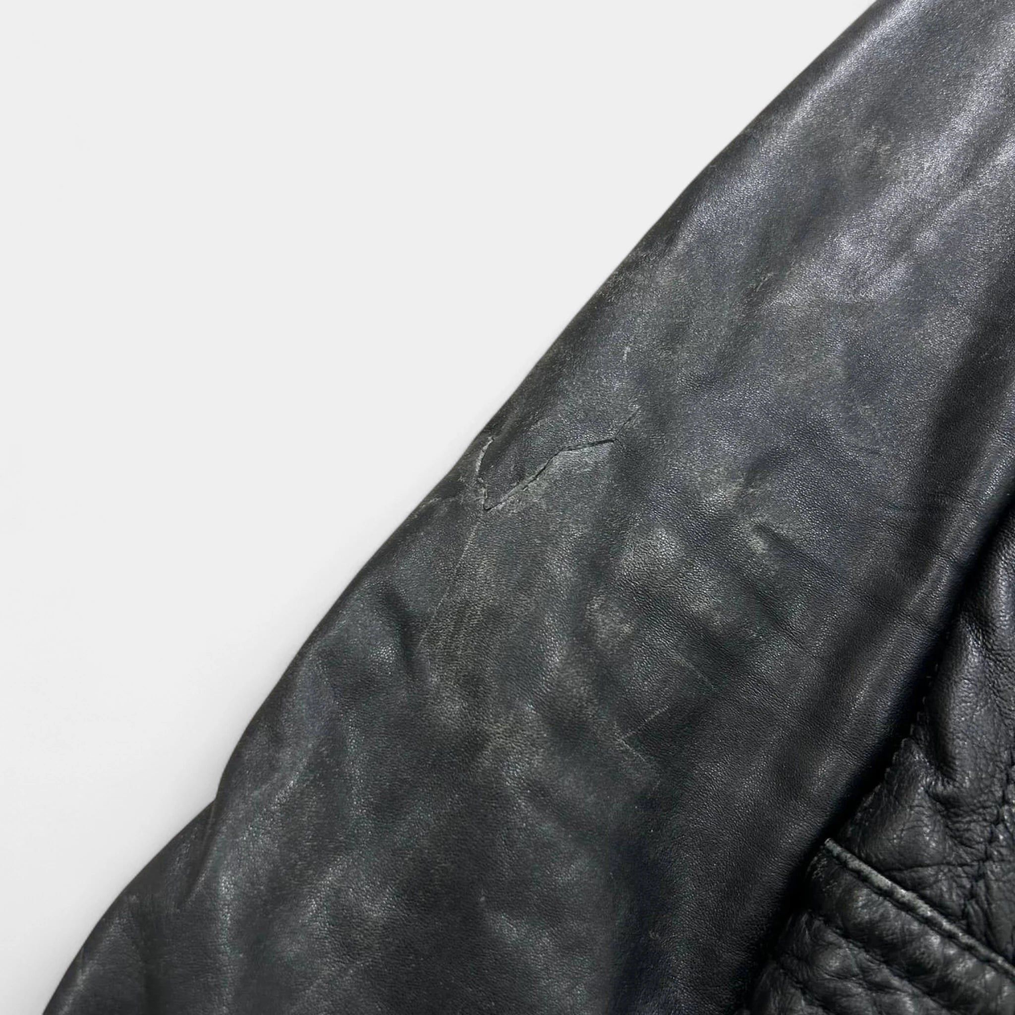 Armani Armani Jeans Lambskin Leather Jacket Size US S / EU 44-46 / 1 - 8 Thumbnail