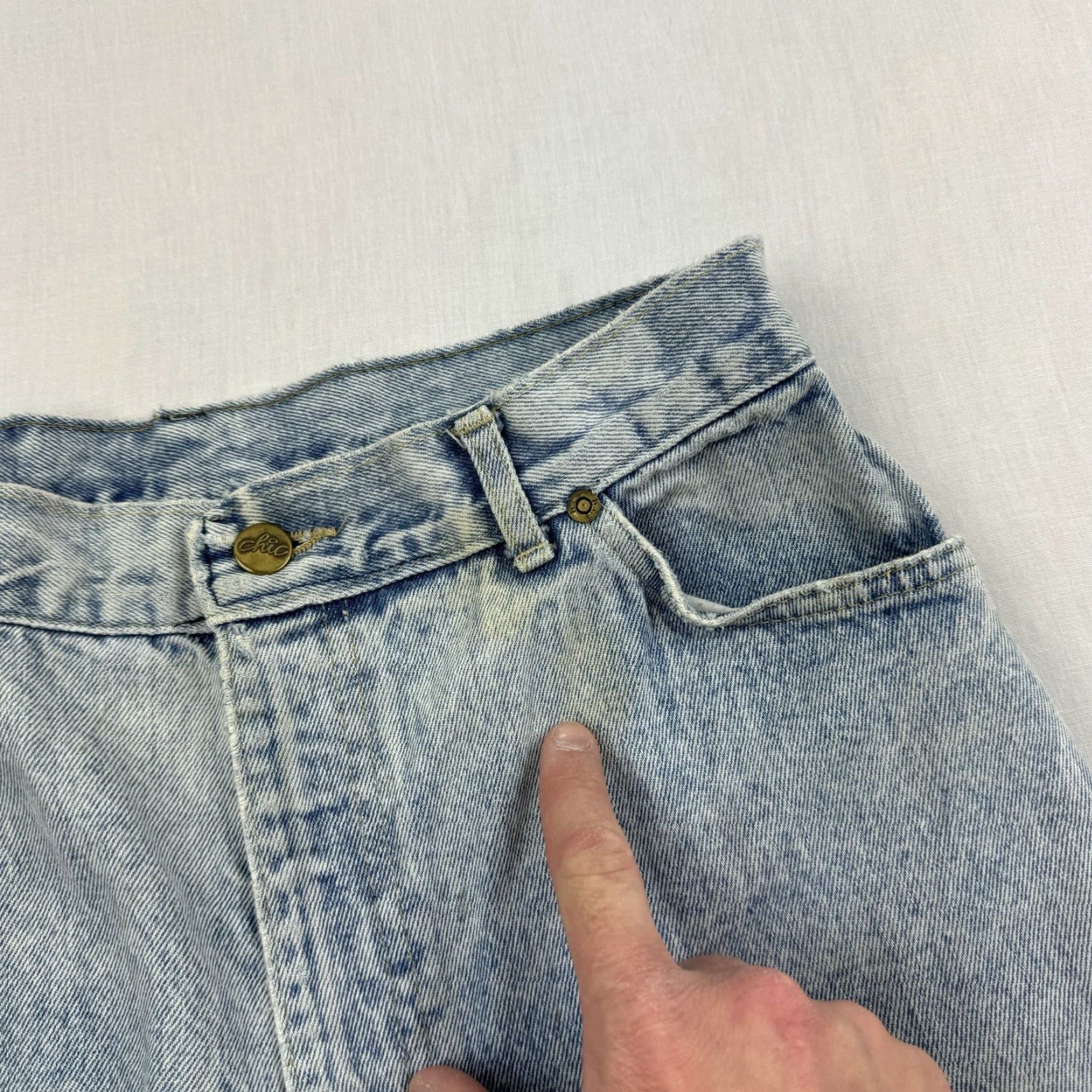 Vintage VINTAGE Chic Jeans Womens 16 Blue High Waist Mom Jeans USA Chic Regular Jeans 16 Womens Boyfriend? Size 38" / US 16 / IT 52 - 4 Thumbnail