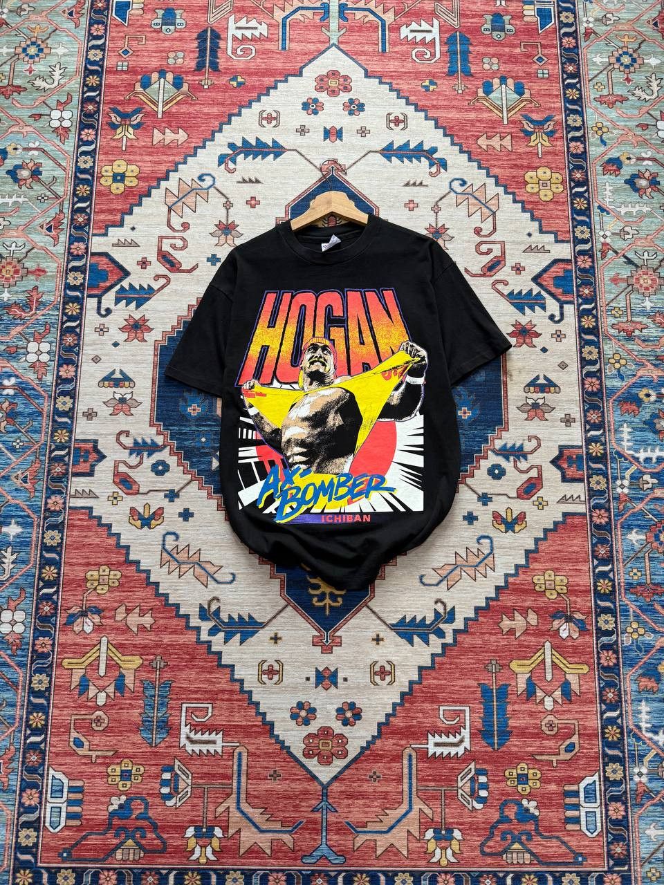 WWE Vintage RARE WWF Ichiban Hulk Hogan Ax-Bomber Shirt Size US L / EU 52-54 / 3 - 2 Thumbnail