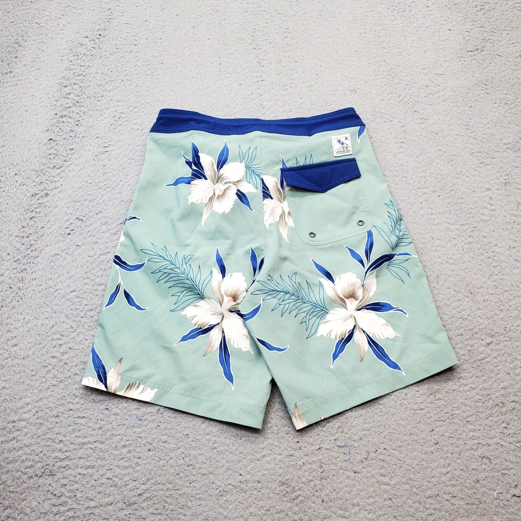 American Eagle Outfitters American Eagle Outfitters Board Shorts Mens XS Multicolor Floral Print Drawstring Logo EUC Size US 27 - 2 Thumbnail