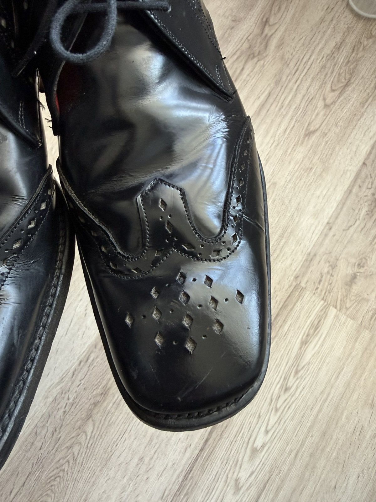 Jeffery West Jeffery West “Oldman” Black Leather Brogue Chukka Boots Size US 10 / EU 43 - 19 Thumbnail