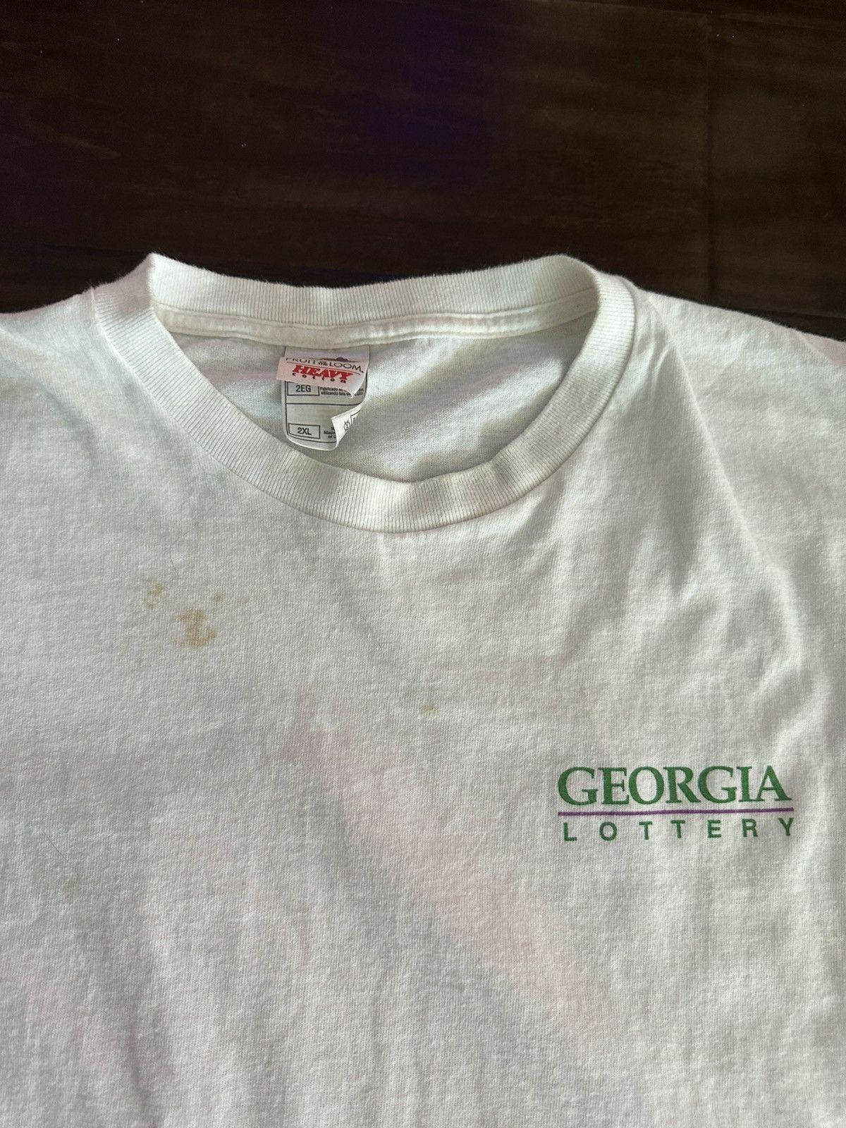 Fruit Of The Loom × Vintage Vintage Georgia Lottery Shirt Size US XL / EU 56 / 4 - 6 Thumbnail