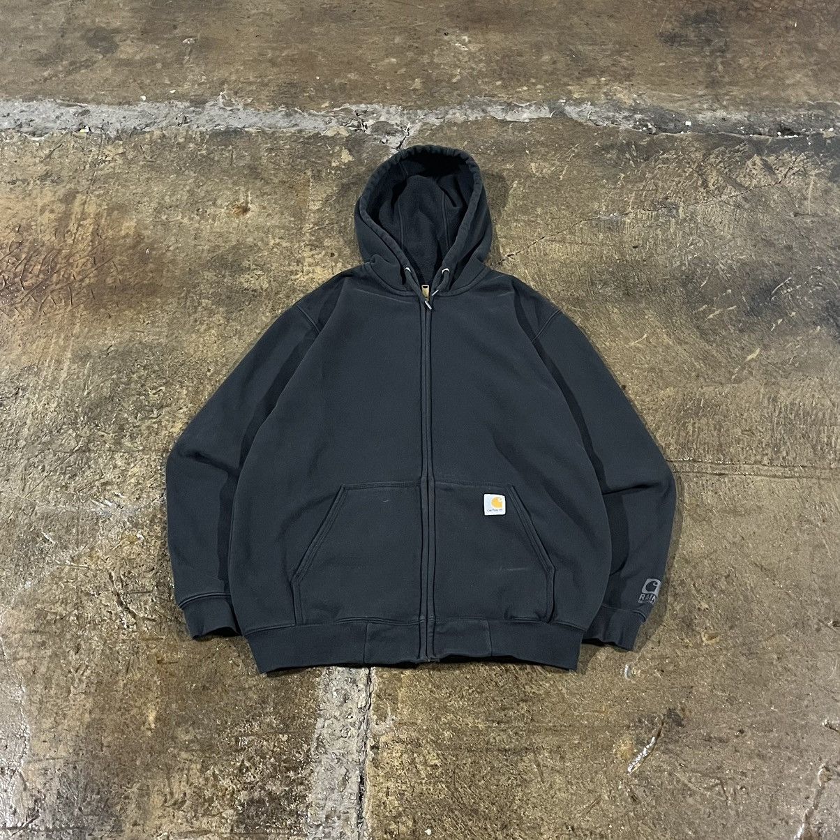 Carhartt × Vintage Crazy Y2K Carhartt Zip-Up Hoodie Workwear Skater Essential Size US XL / EU 56 / 4 - 1 Thumbnail