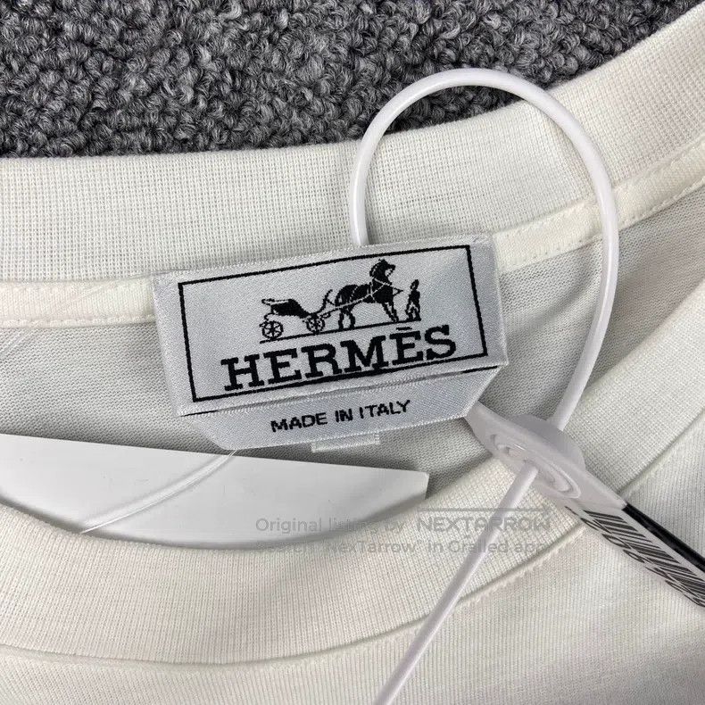 Hermes Hermes Cartoon Surf Pattern Short Sleeve Size M / US 6-8 / IT 42-44 - 4 Thumbnail