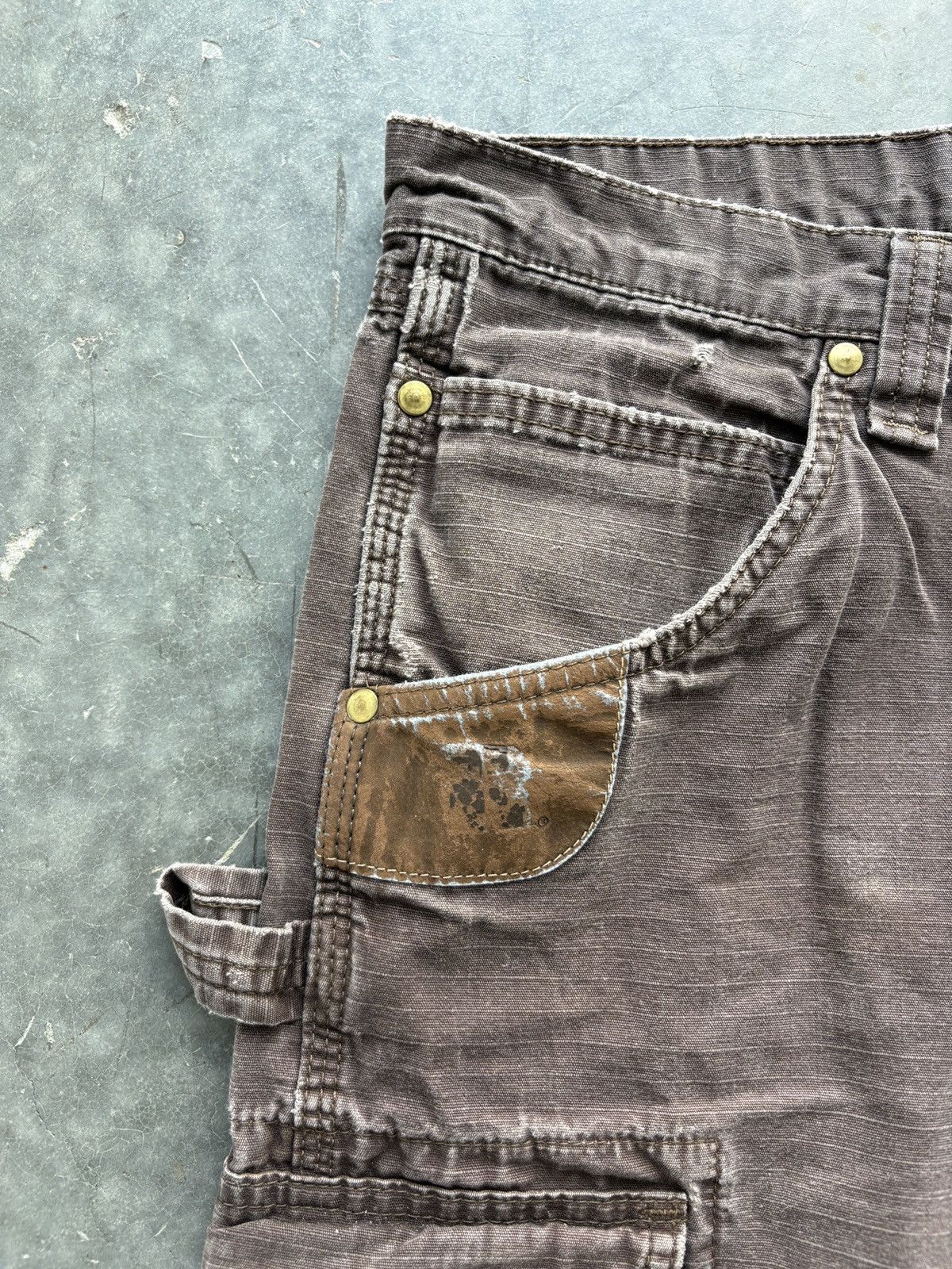 Vintage Vintage Y2K Wrangler Riggs Double Knee Carpenter Pants 32x30 Size US 32 / EU 48 - 3 Thumbnail
