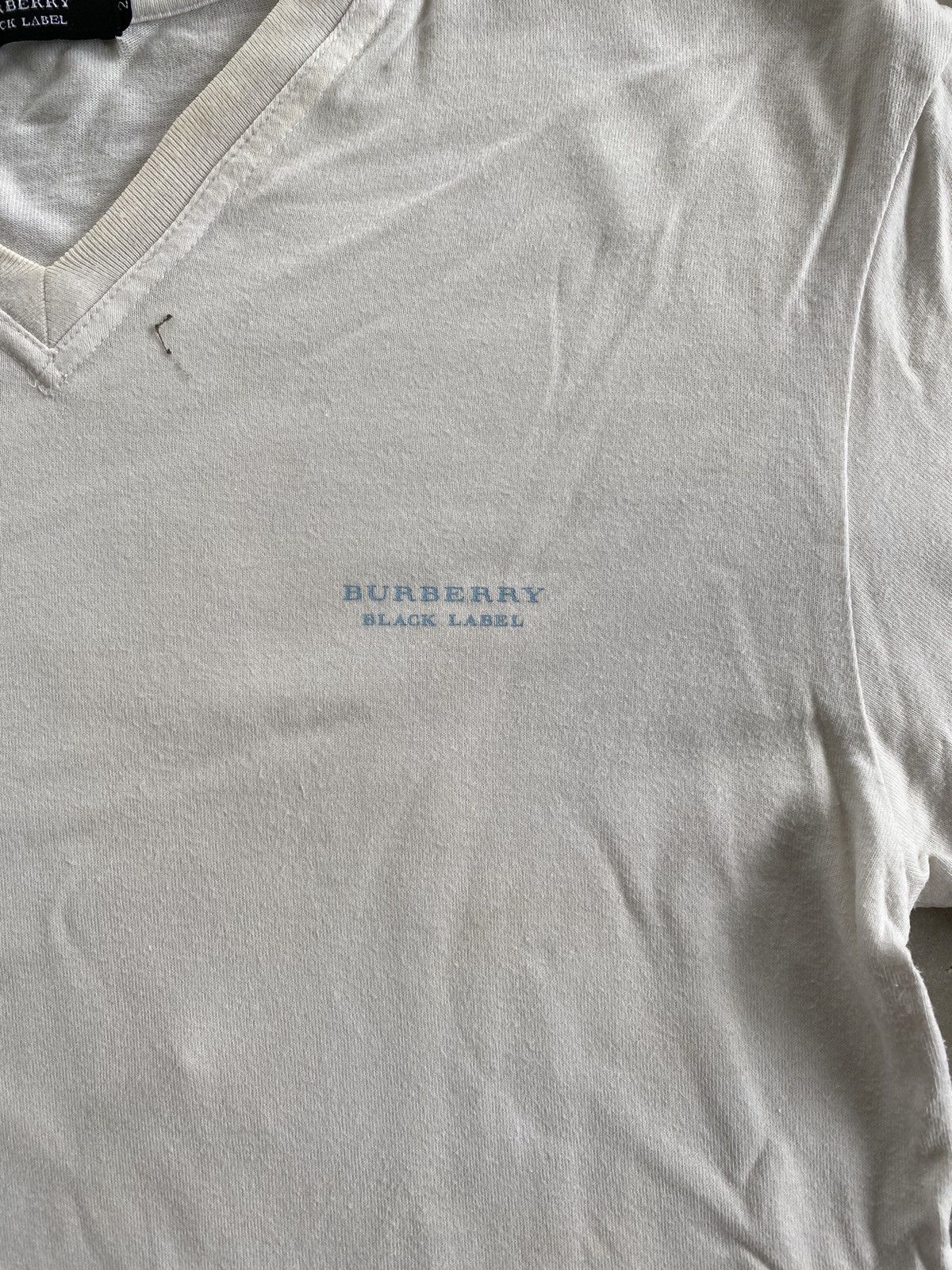 Burberry × Vintage BURBERRY BLACK LABEL V NECK TEE Size US S / EU 44-46 / 1 - 2 Thumbnail