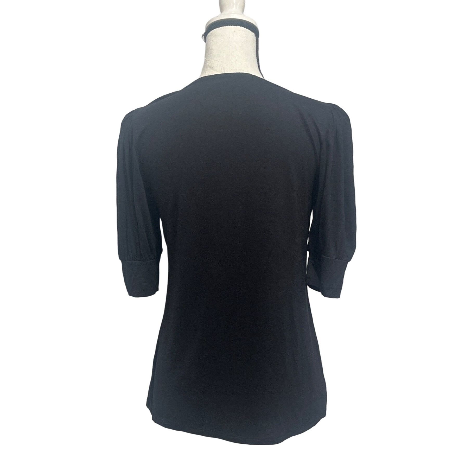 Other Gibsonlook Scoop Neck Puff Sleeve Top In Black, XS Size XS / US 0-2 / IT 36-38 - 2 Thumbnail
