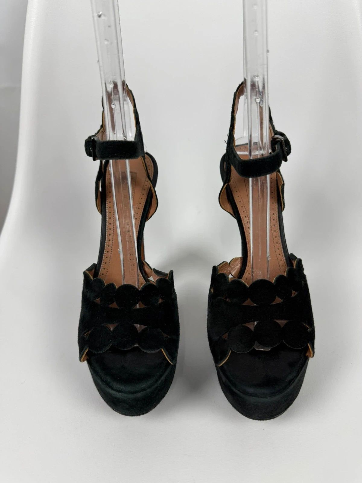 Alaia Alaia Suede Sandals size 37 Size US 7 / IT 37 - 2 Thumbnail