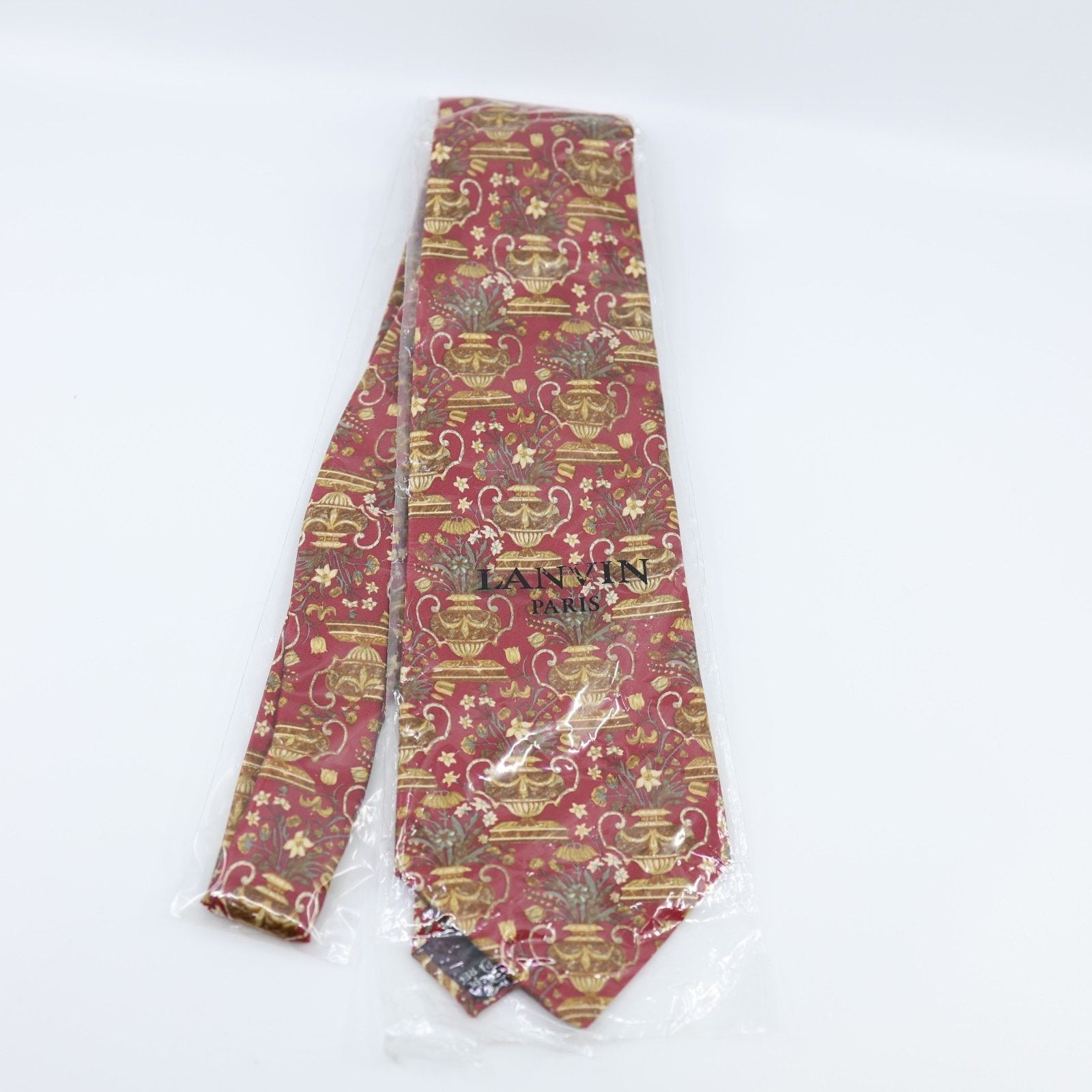 Lanvin LANVIN PARIS Bordeaux Luxury Silk Tie France 4" Size ONE SIZE - 5 Thumbnail