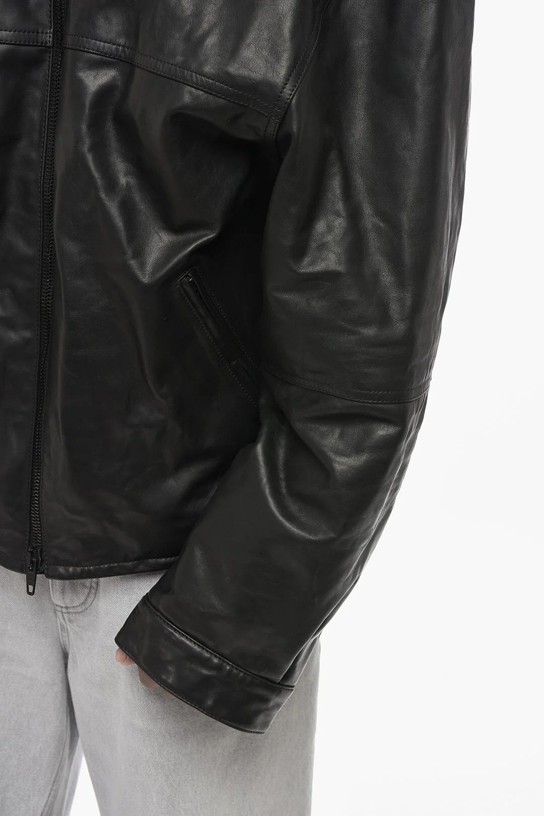 Balenciaga og1mm0326 Leather Jacket in Black Size US XS / EU 42 / 0 - 3 Thumbnail
