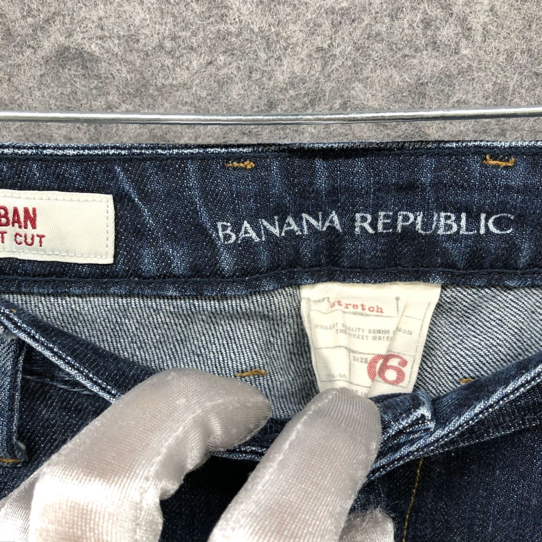 Banana Republic Banana Republic Jeans Womens Boot Cut Denim Low Rise 6 Blue Dark Wash 5-Pocket Cotton Blend Stretch Inseam 33in Size 28" / US 6 / IT 42 - 7 Thumbnail