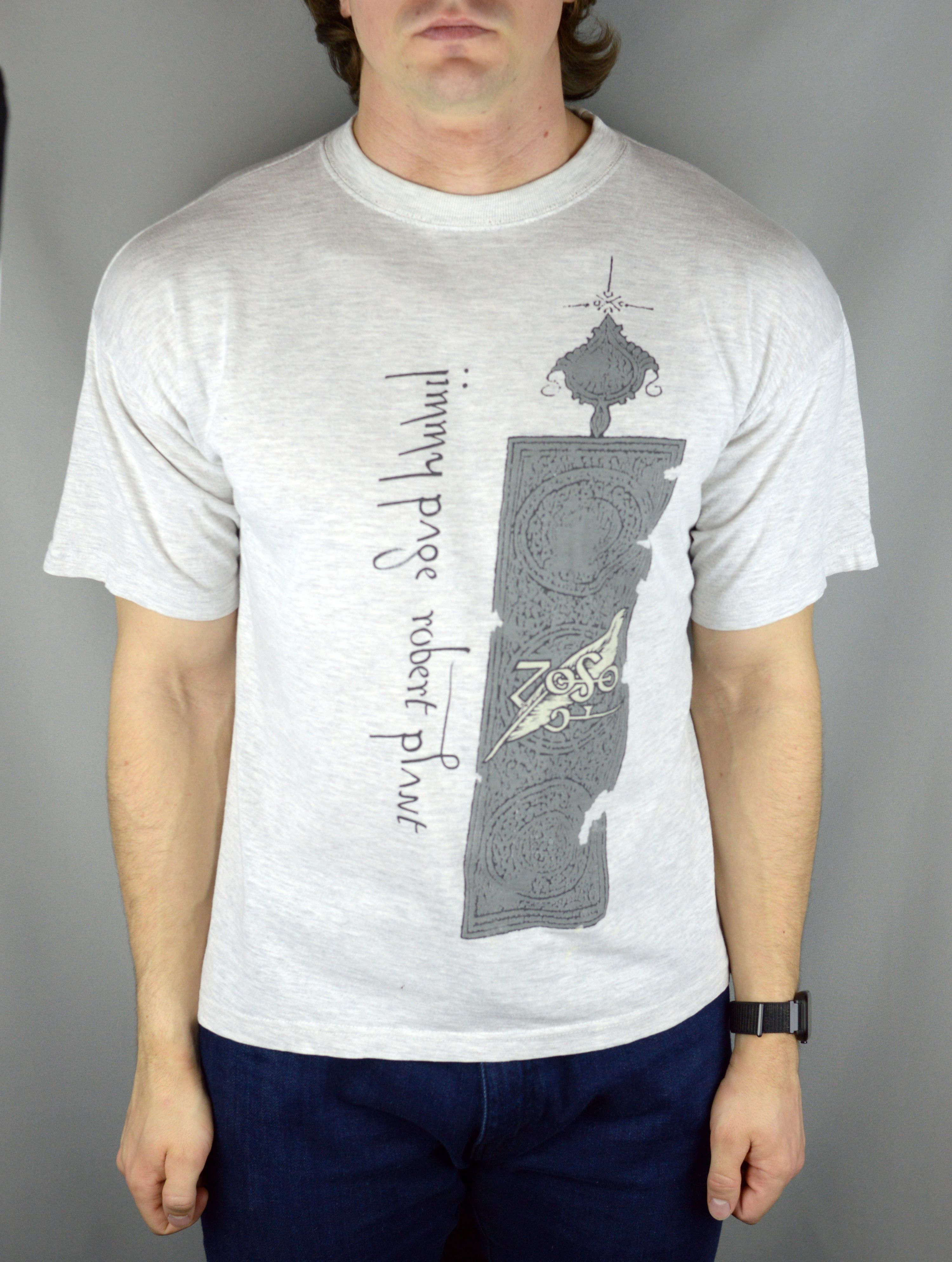 Vintage Jimmy Page Robert Plant Zoso 90s t shirt