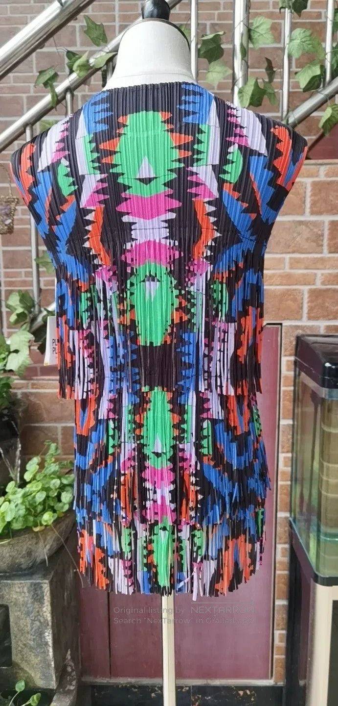 Issey Miyake Issey Miyake Colorful Tassel Top Size XL / US 12-14 / IT 48-50 - 2 Thumbnail