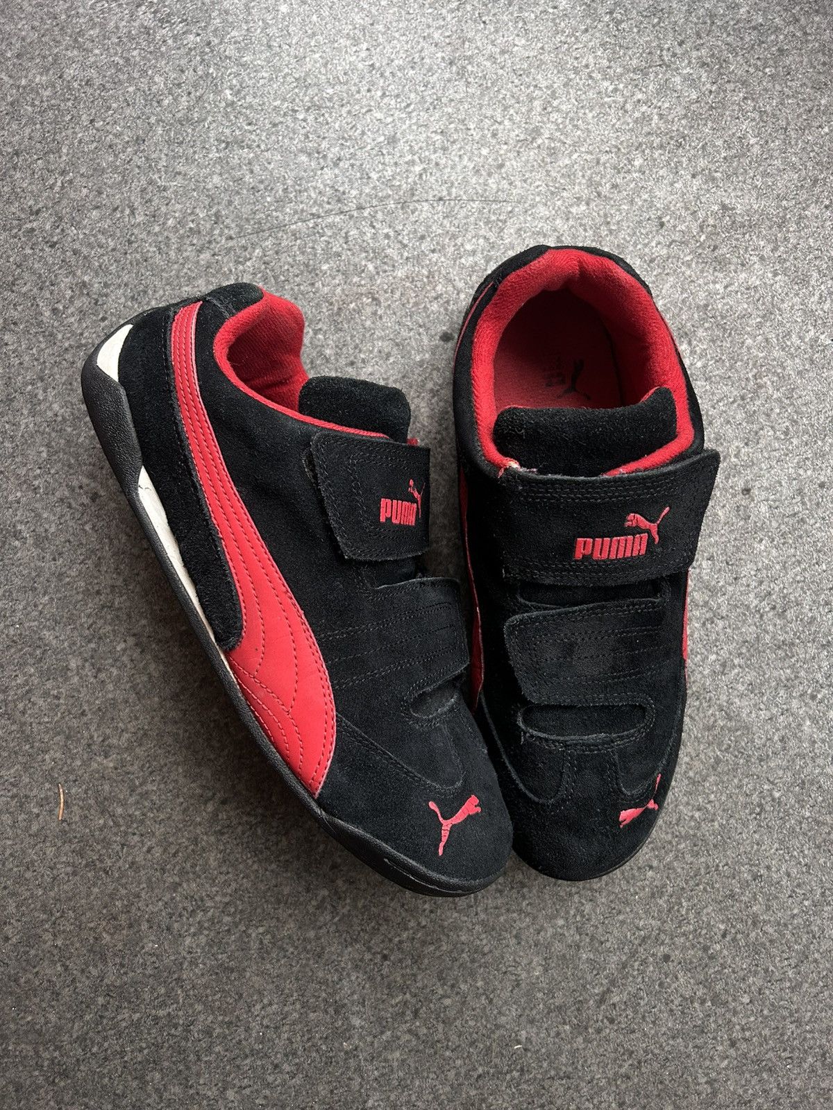 Puma × Vintage Vintage Puma SpeedCat Suede Low Top Velcro Sneakers Y2K Size US 6 / EU 39 - 2 Thumbnail