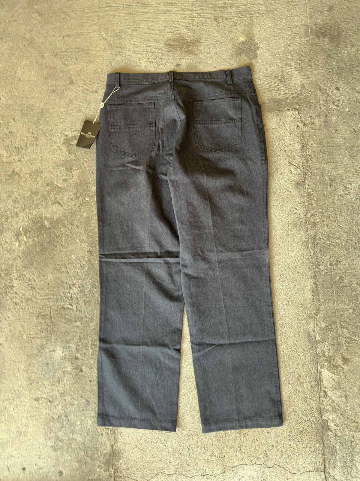 Balenciaga Vintage Balenciaga Dark Indigo Regular Fit Pants Size US 33 - 8 Thumbnail